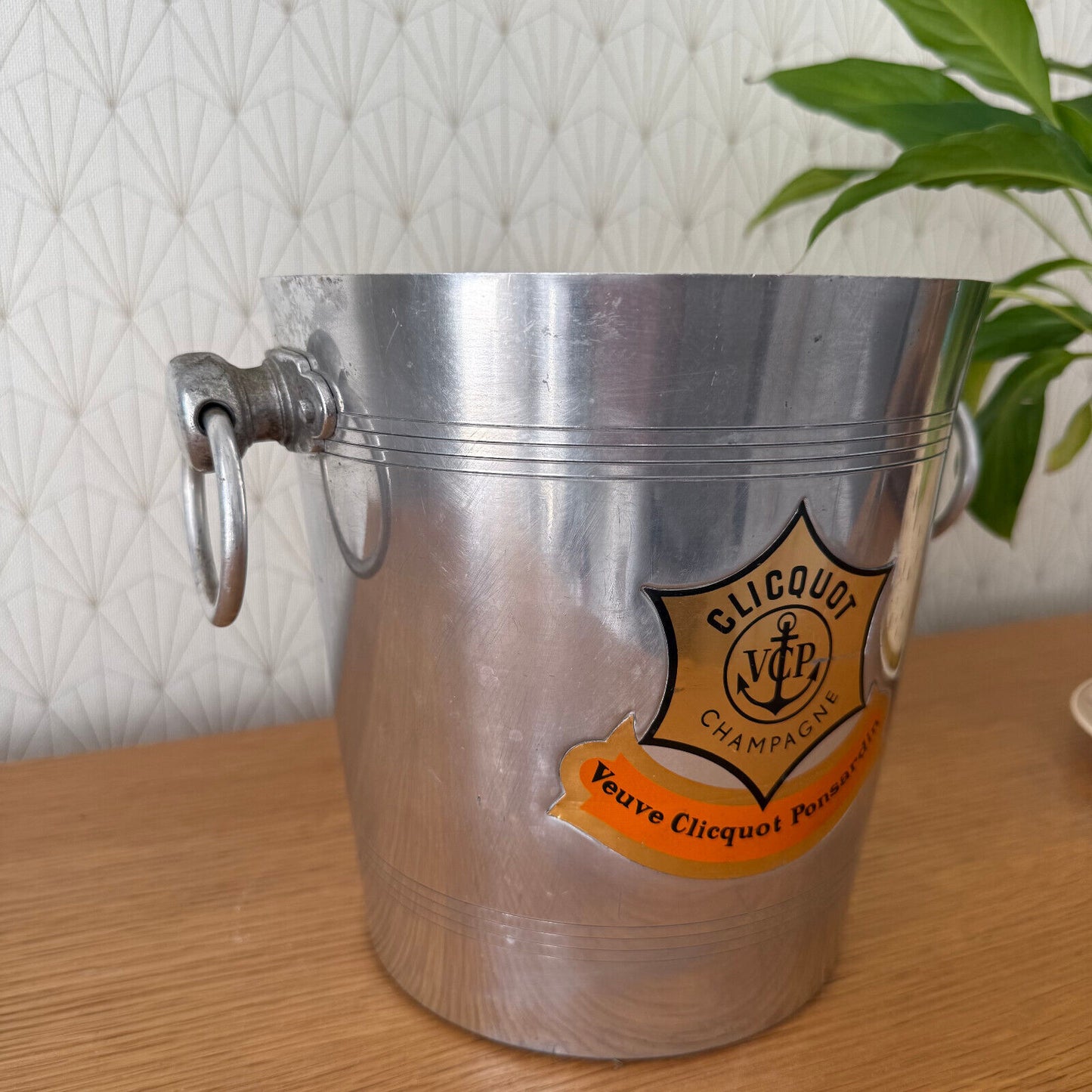 Vintage French Champagne Ice Bucket Cooler Made France VEUVE CLICQUOT 0904257
