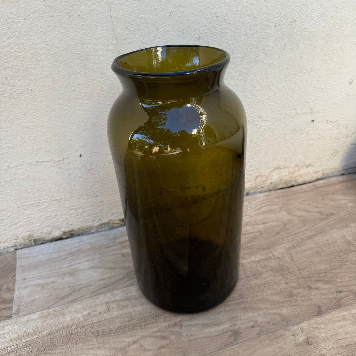 Dark Green Glass French Storage/Preserving Truffles Bottle Jar c1860 2309246 - Fleamarketfrance