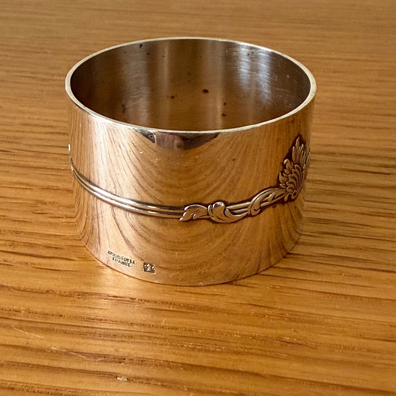 Christofle French Vintage Silver Napkin Ring Shell Design 18042518 Christofle