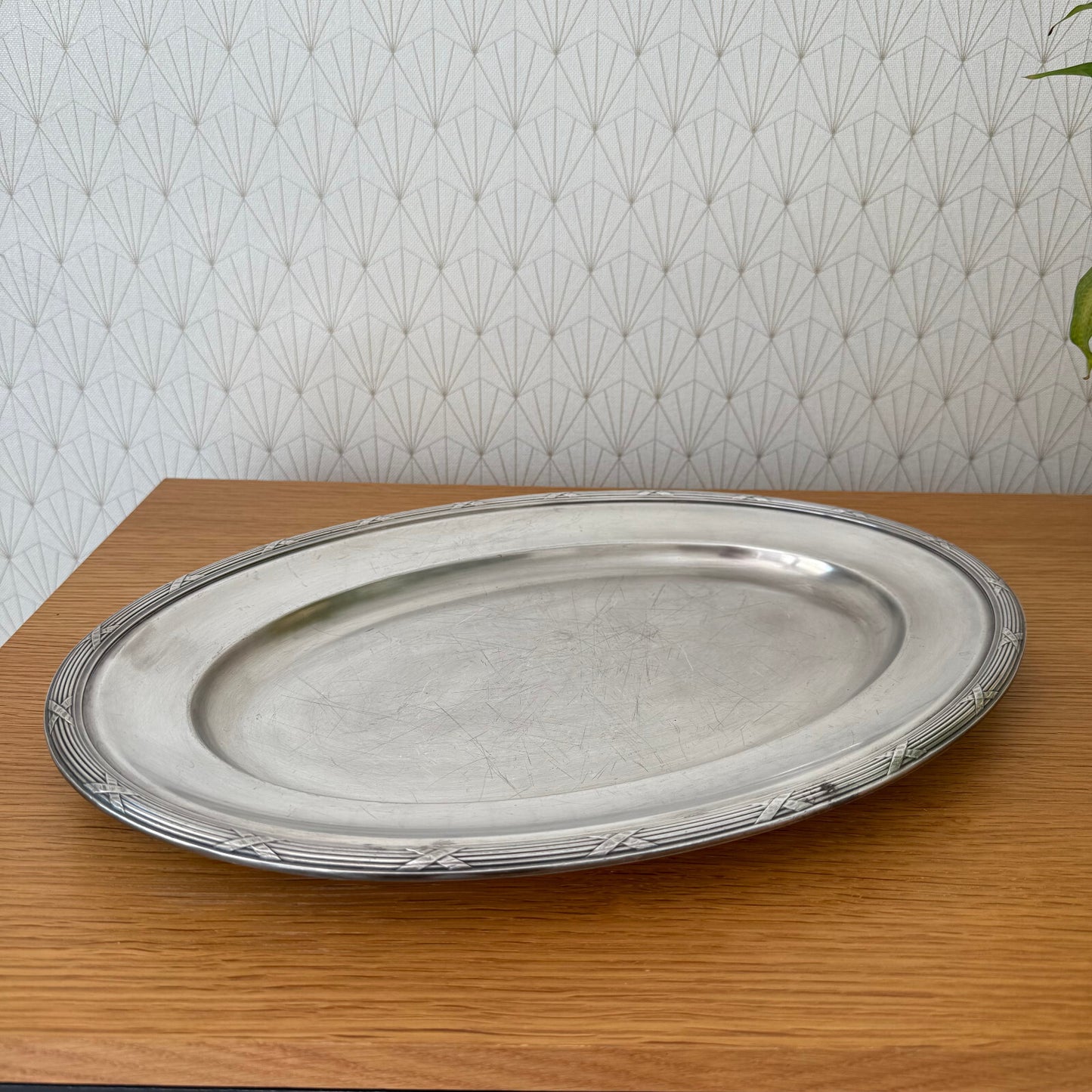 VINTAGE CHRISTOFLE PARIS SILVER PLATED OVAL SERVING TRAY 0905251 Christofle