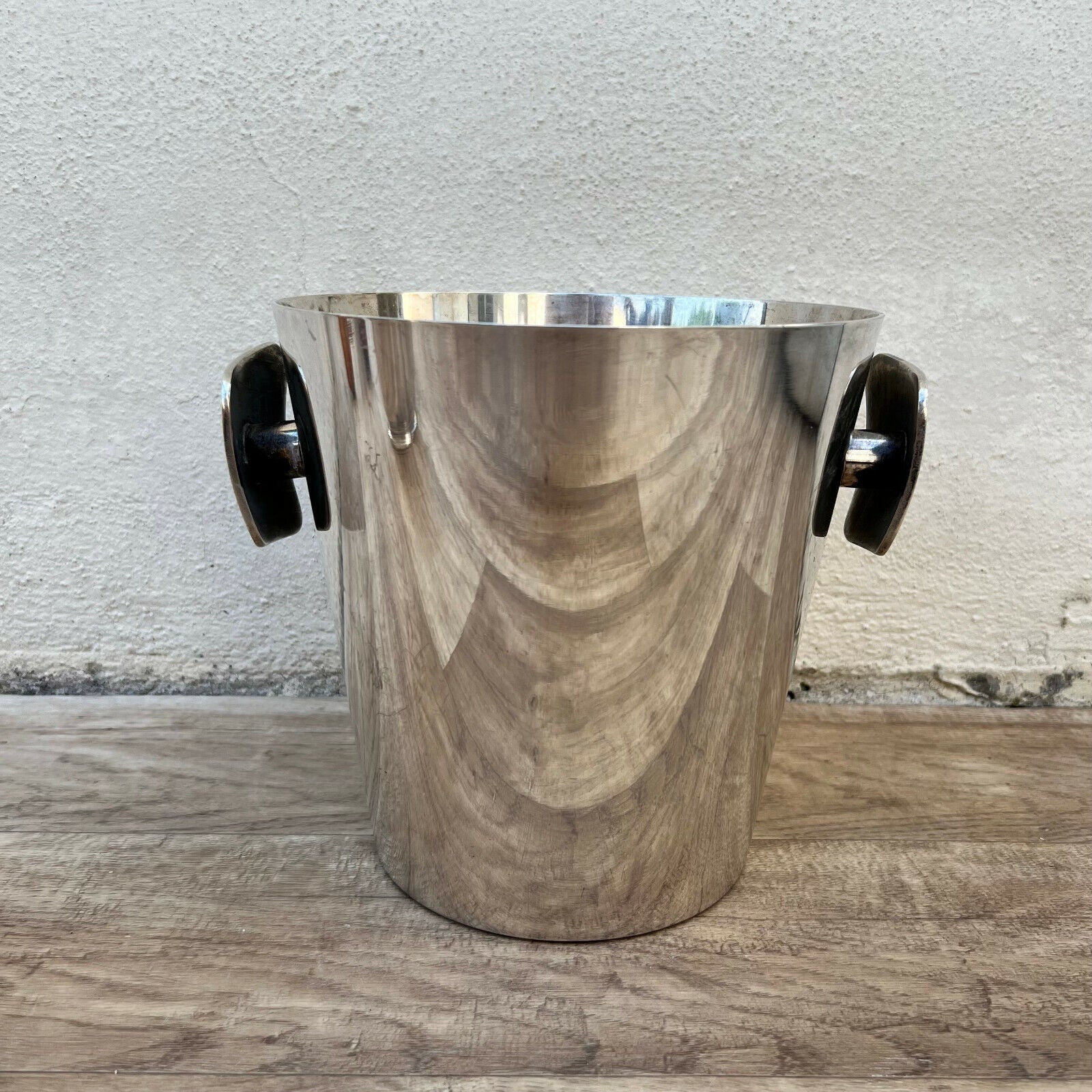 Vintage French Champagne Silverplate Ice Bucket Cooler St Medard 02052212 - Fleamarketfrance