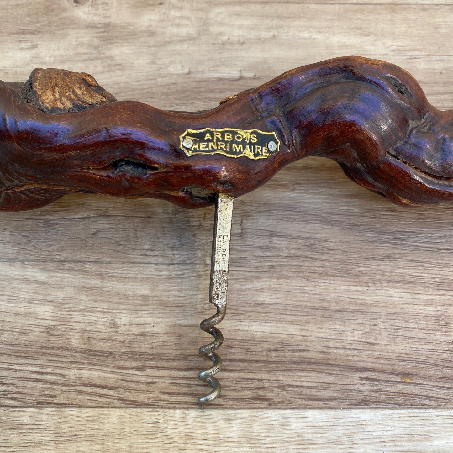 Antique French Vine Root Corkscrew Arbois Henri Maire Wine Opener 29032514 Fleamarketfrance