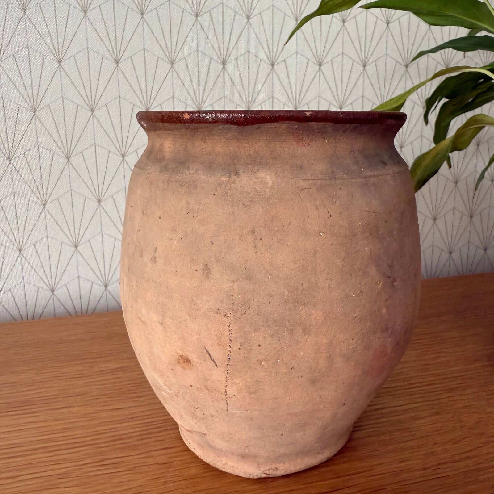 HANDMADE GLAZED TERRA COTTA ANTIQUE FRENCH CONFIT POT 2502253 - Fleamarketfrance