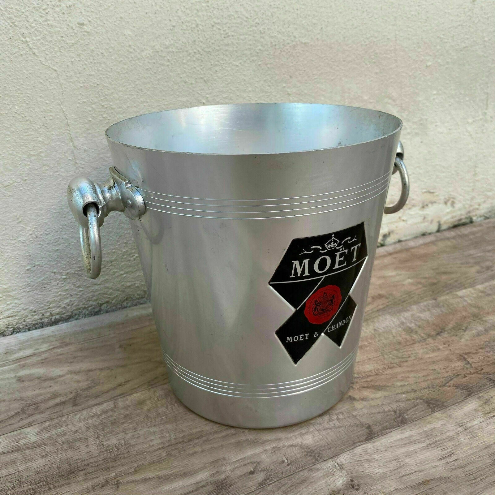 Vintage French Moet Champagne Ice Bucket Wine Cooler Aluminum 3008218 Fleamarketfrance
