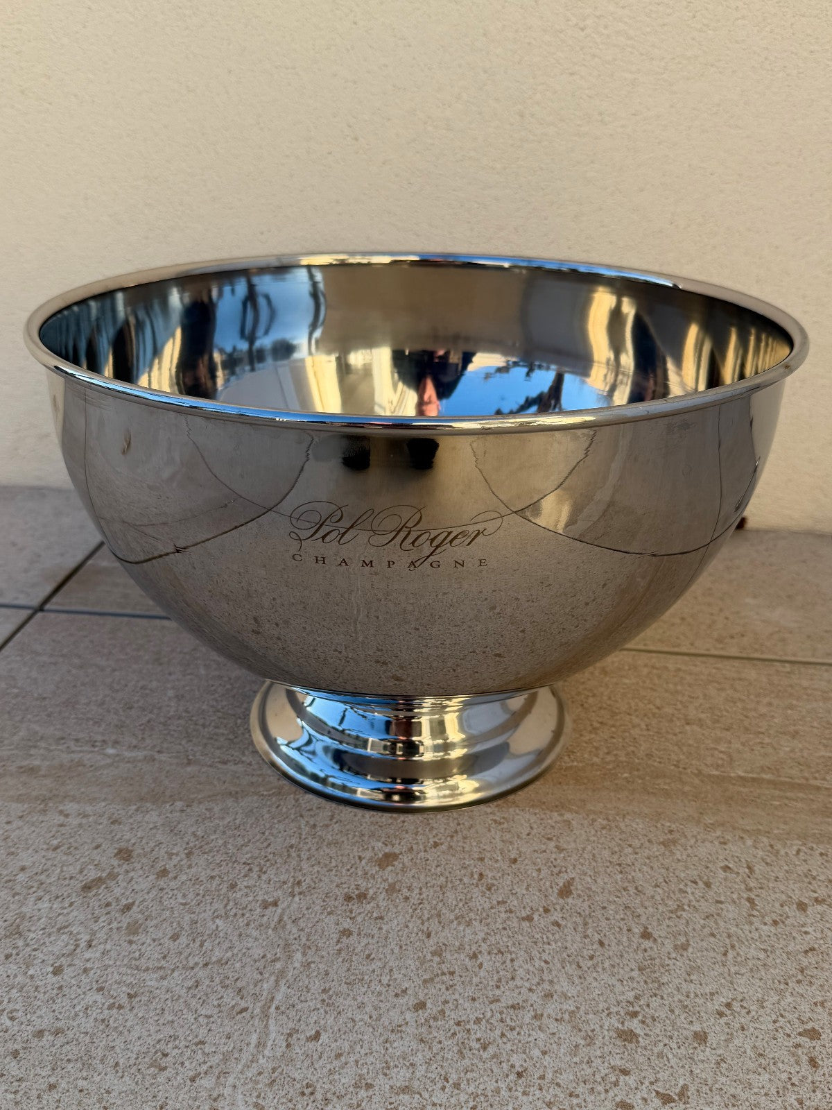 Pol Roger Champagne Bucket French Ice Cooler Double Magnum Inox 0202268 Pol Roger