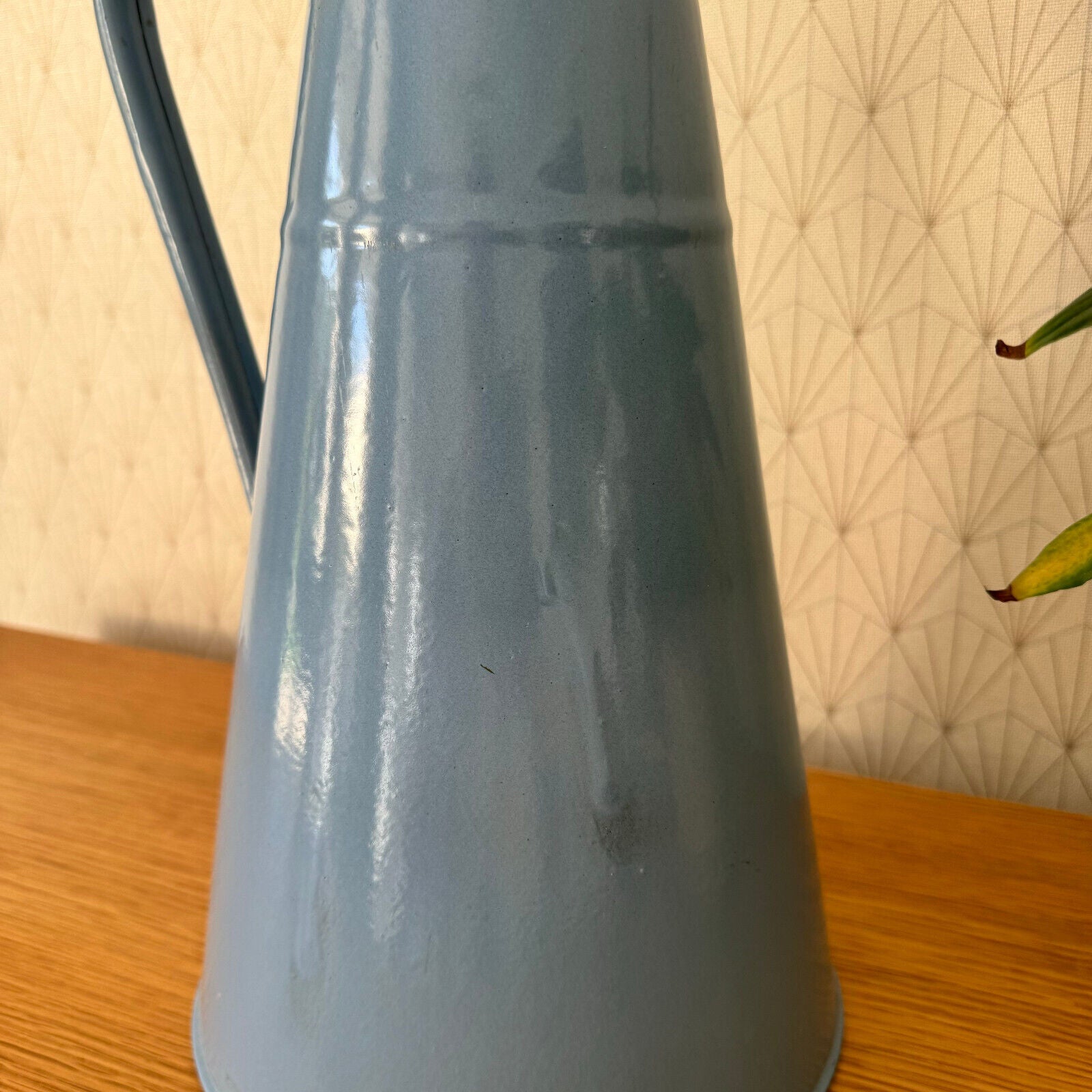 Vintage French Enamel pitcher jug water enameled white NEW CONDITION 1506248 - Fleamarketfrance