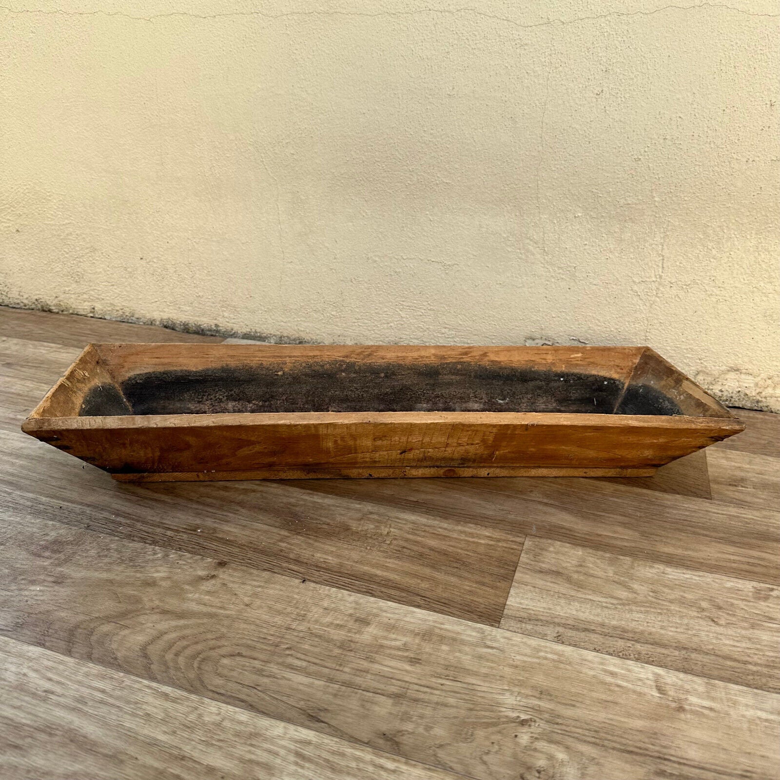 Vintage French Wooden BREAD BASKET 1950s long table center 10022420 - Fleamarketfrance