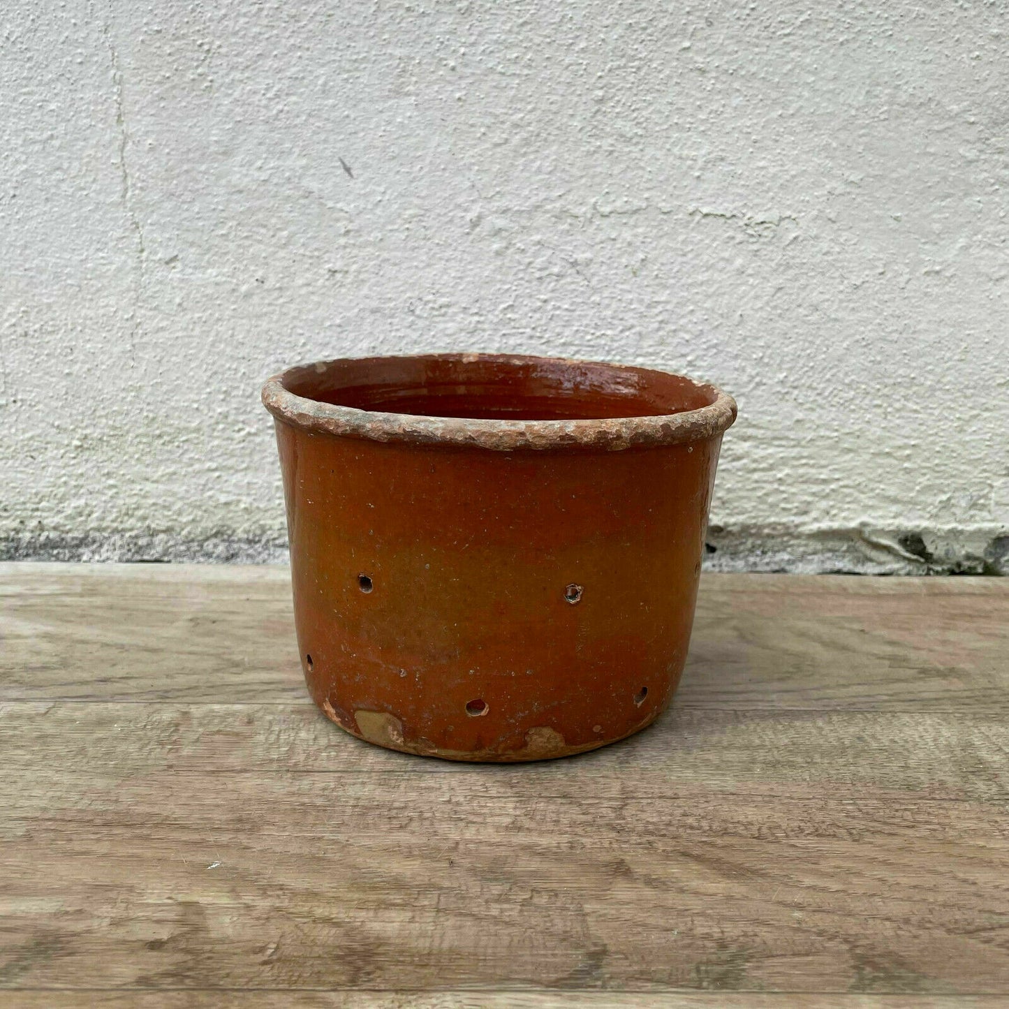 French Cheese Mold Faisselle Terracotta Pottery Strainer Vintage 05112116 Unknown