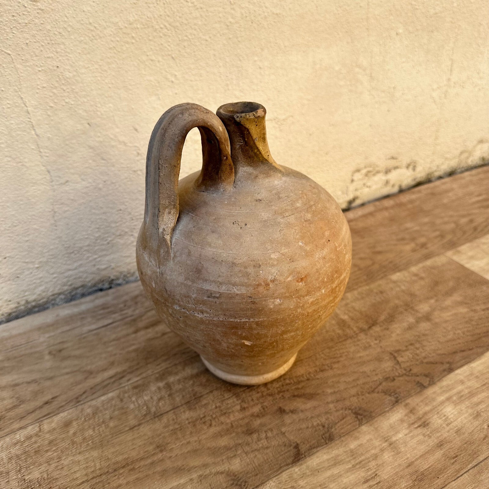 Vintage French Pottery Jug Stoneware Water Pitcher Southwest France 0302237 Unmarked