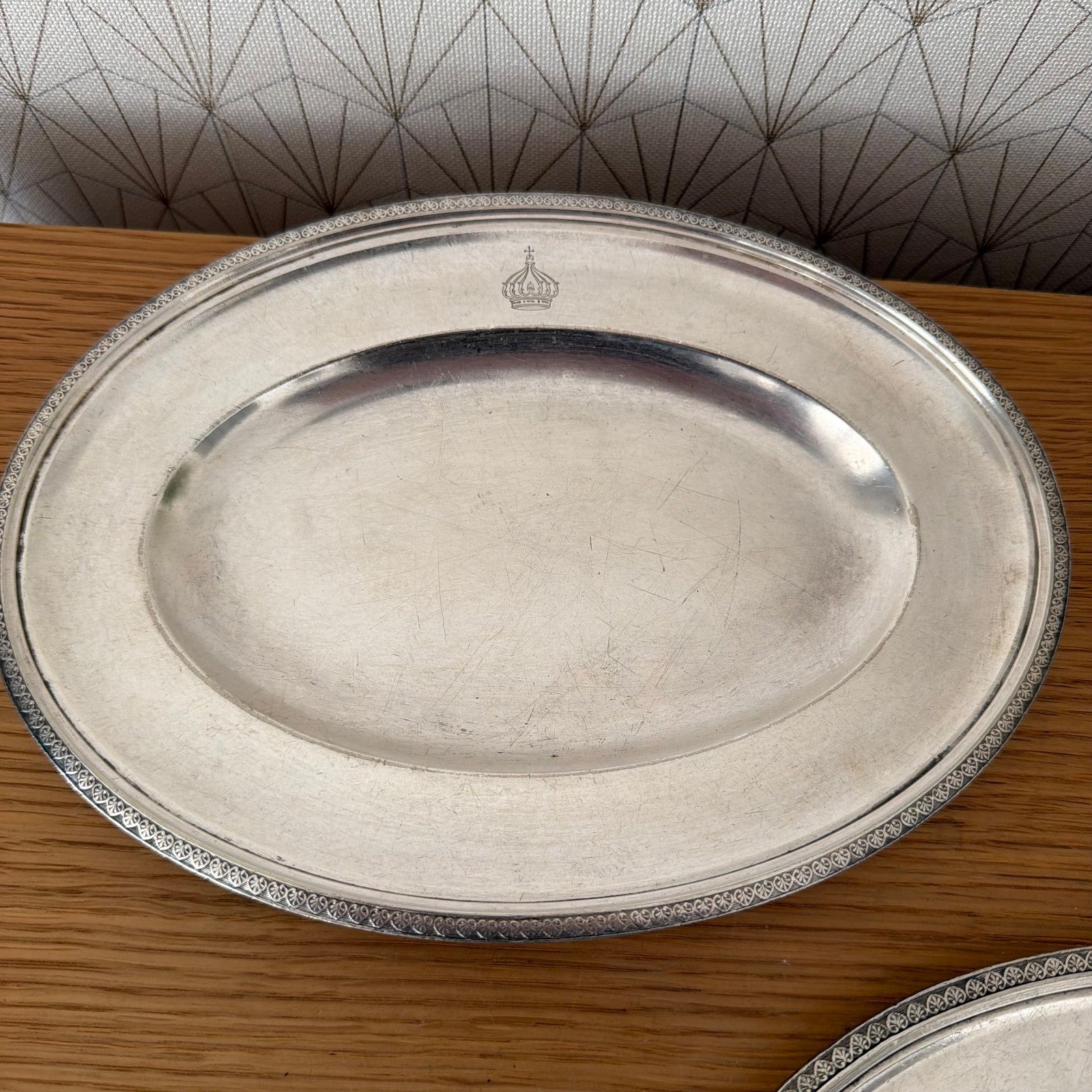 vintage set of 5 silverplate ravier hotel imperial menton 1805263 ercuis