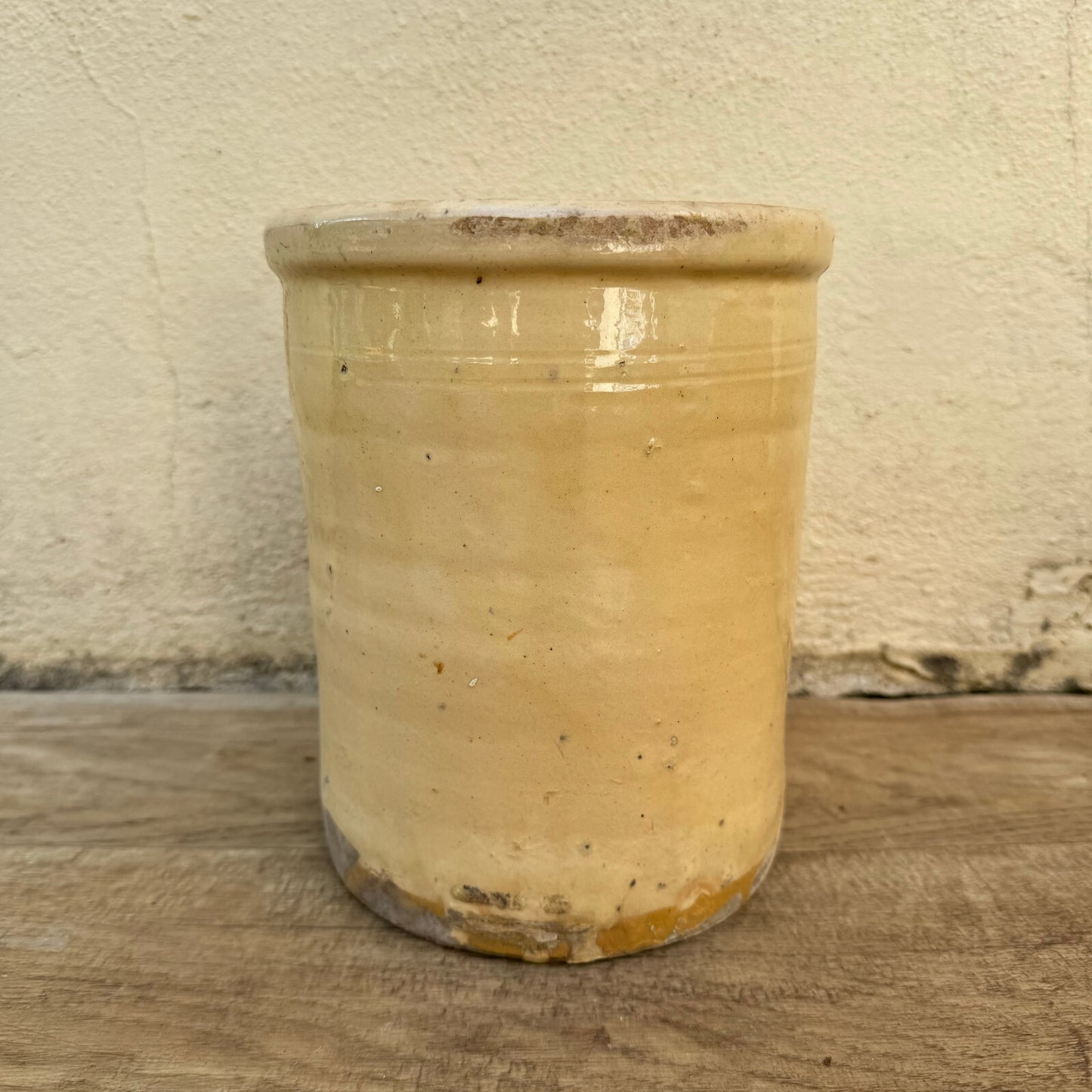 Antique French Confit Pot Stoneware Crock Ceramic Jar 19th Century 0108252 Unbranded