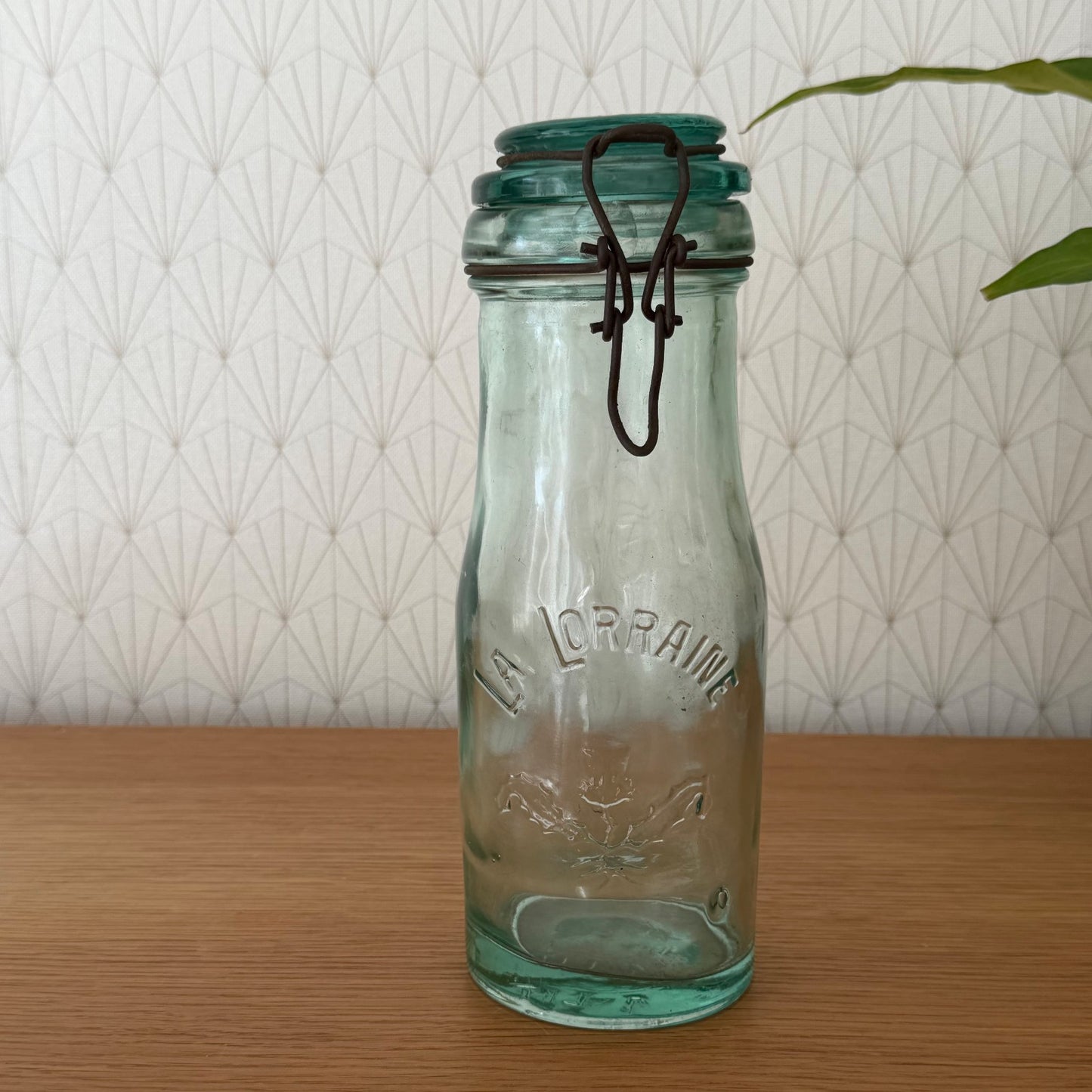 French Preserve Jar La Lorraine Vintage Glass Swing Top Stopper 13052610 Fleamarketfrance