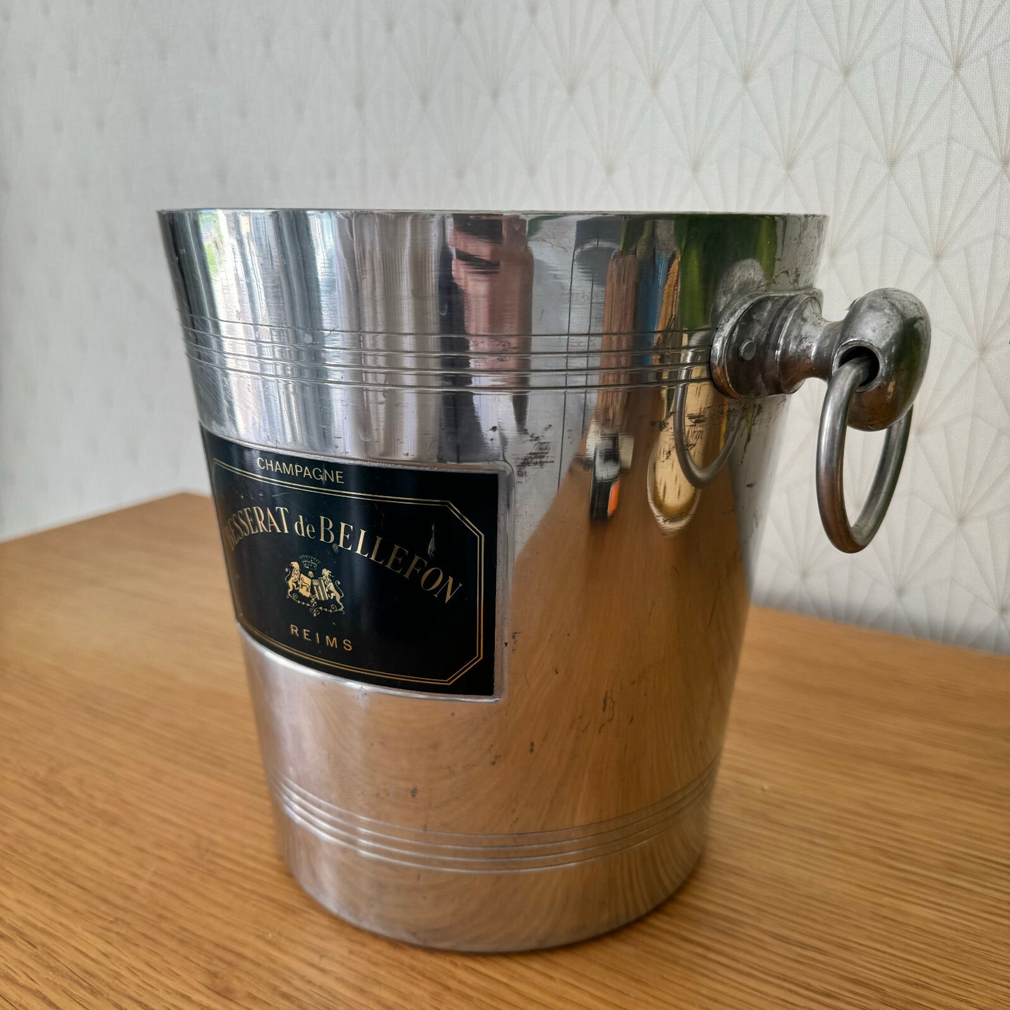 Vintage Champagne Ice Bucket Besserat de Bellefon French Cooler 13042411 Besserat de Bellefon