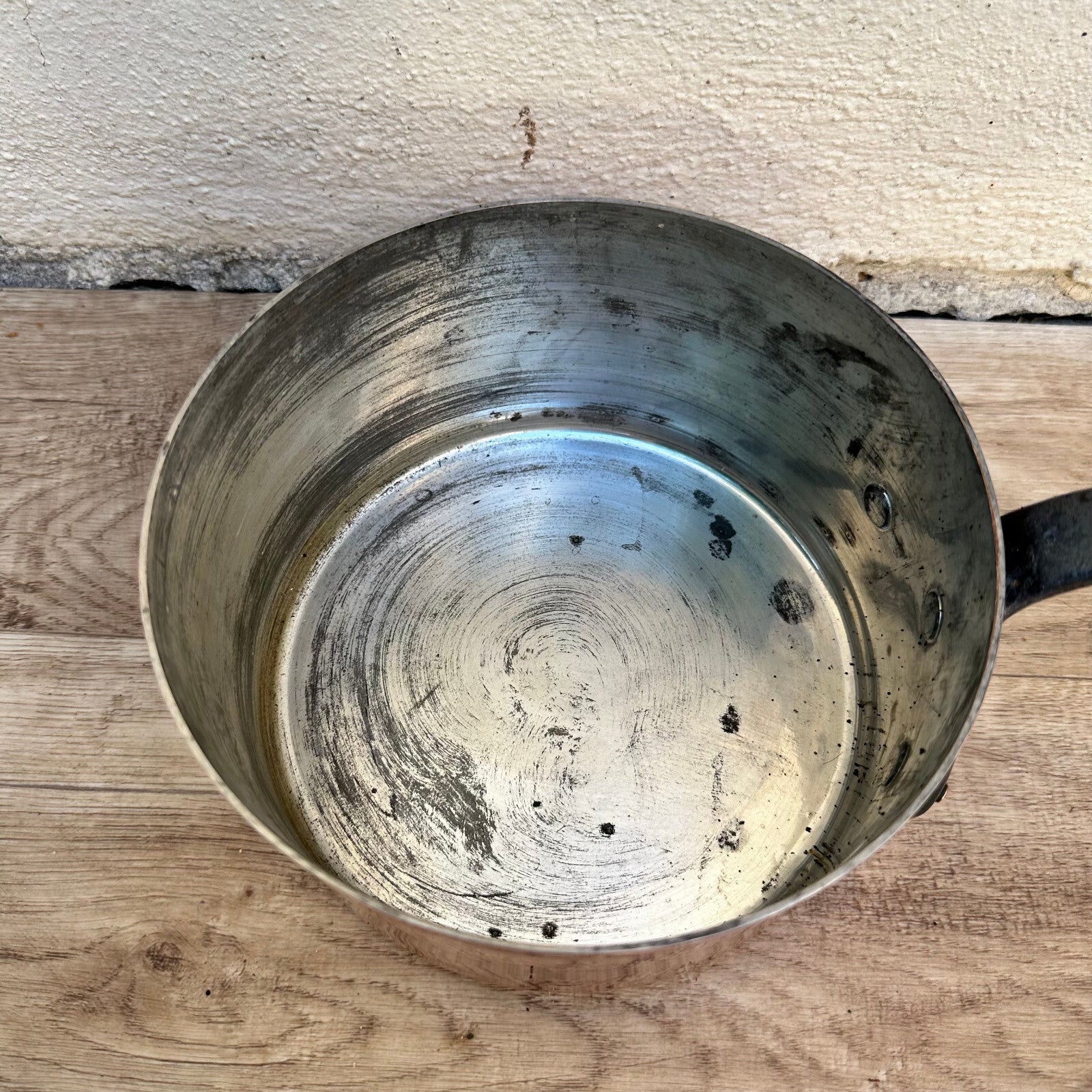 French Copper Saucepan Matillon Tin Lined Vintage Cookware 0211234 Unbranded