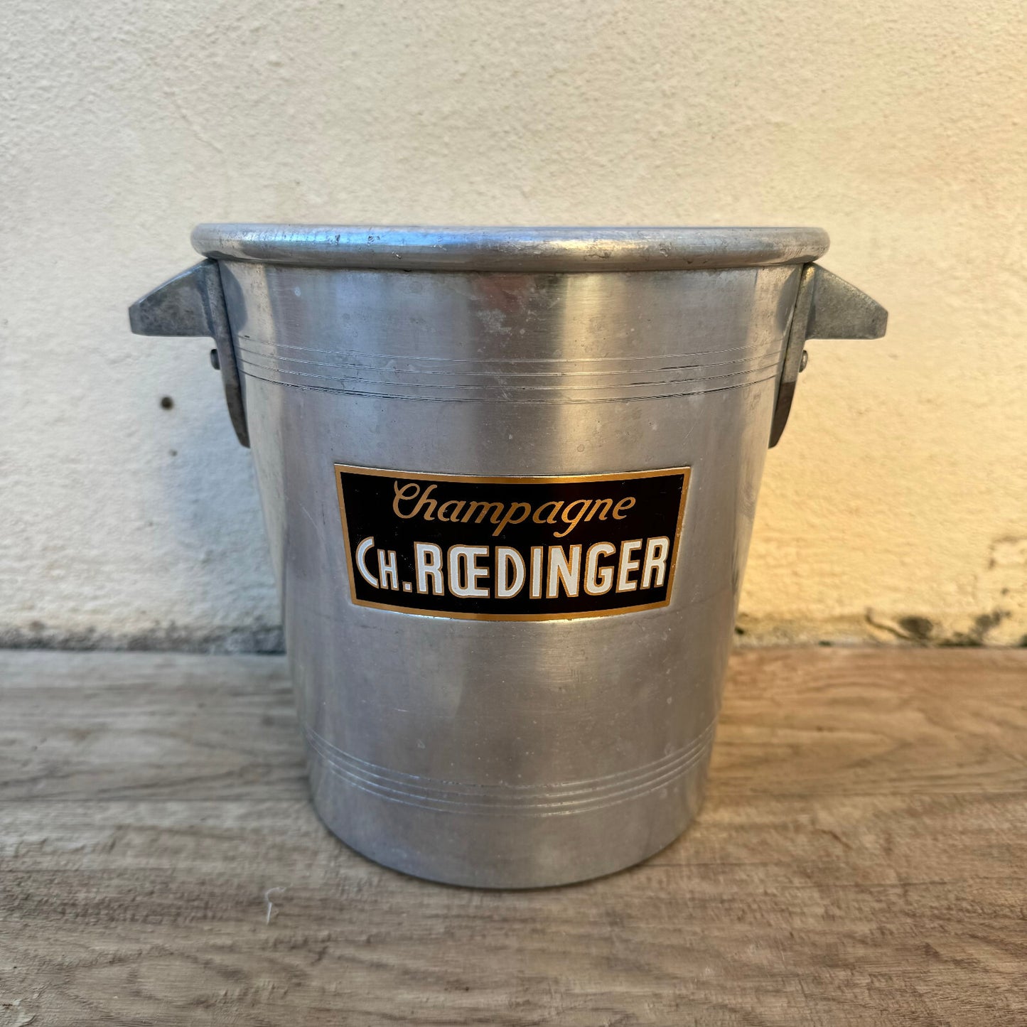 Vintage French Champagne Bucket Ch Roedinger Aluminum Ice Cooler 2410236 Ch. Roedinger