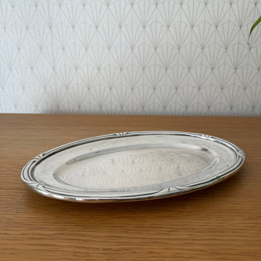 French Vintage brasserie silverplate Serving Tray ovale Ercuis  2106252