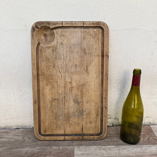 VINTAGE FRENCH BREAD OR CHOPPING CUTTING BOARD WOOD 24112431 Antique