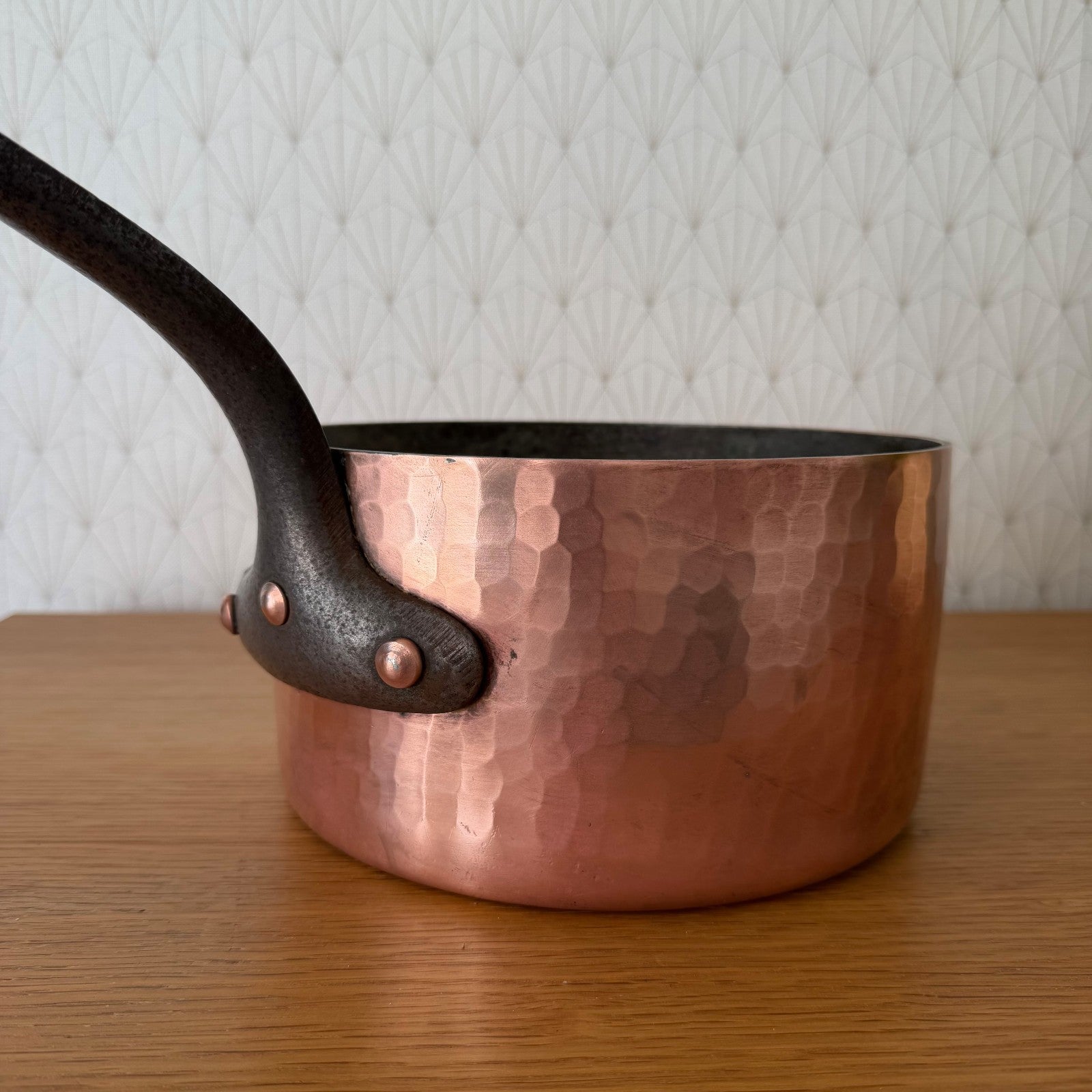 Vintage French E.Dehillerin Paris Copper Saucepan Tin Lined 1606262 Unbranded