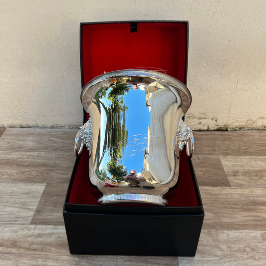 French Silver Champagne Bucket Veuve Clicquot Ice Cooler Vintage 24112412 Veuve Clicquot