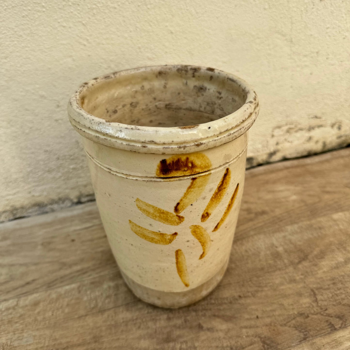 Antique French Ceramic Jar 19th Century Storage Pot Sardine Vessel 1607241 Unbranded