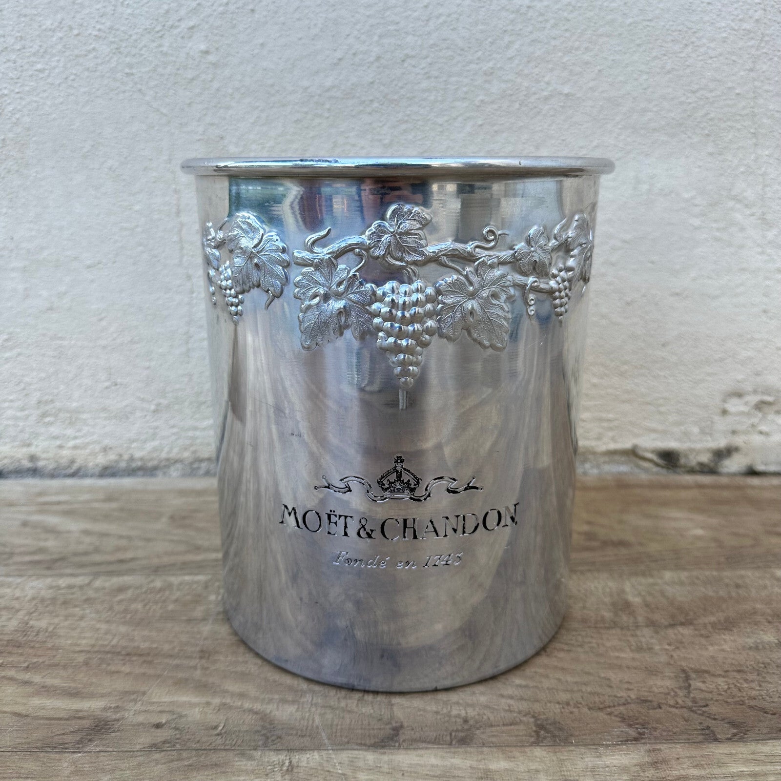 Vintage French Moet Chandon Champagne Ice Bucket Silver Cooler 1106233 Moet & Chandon