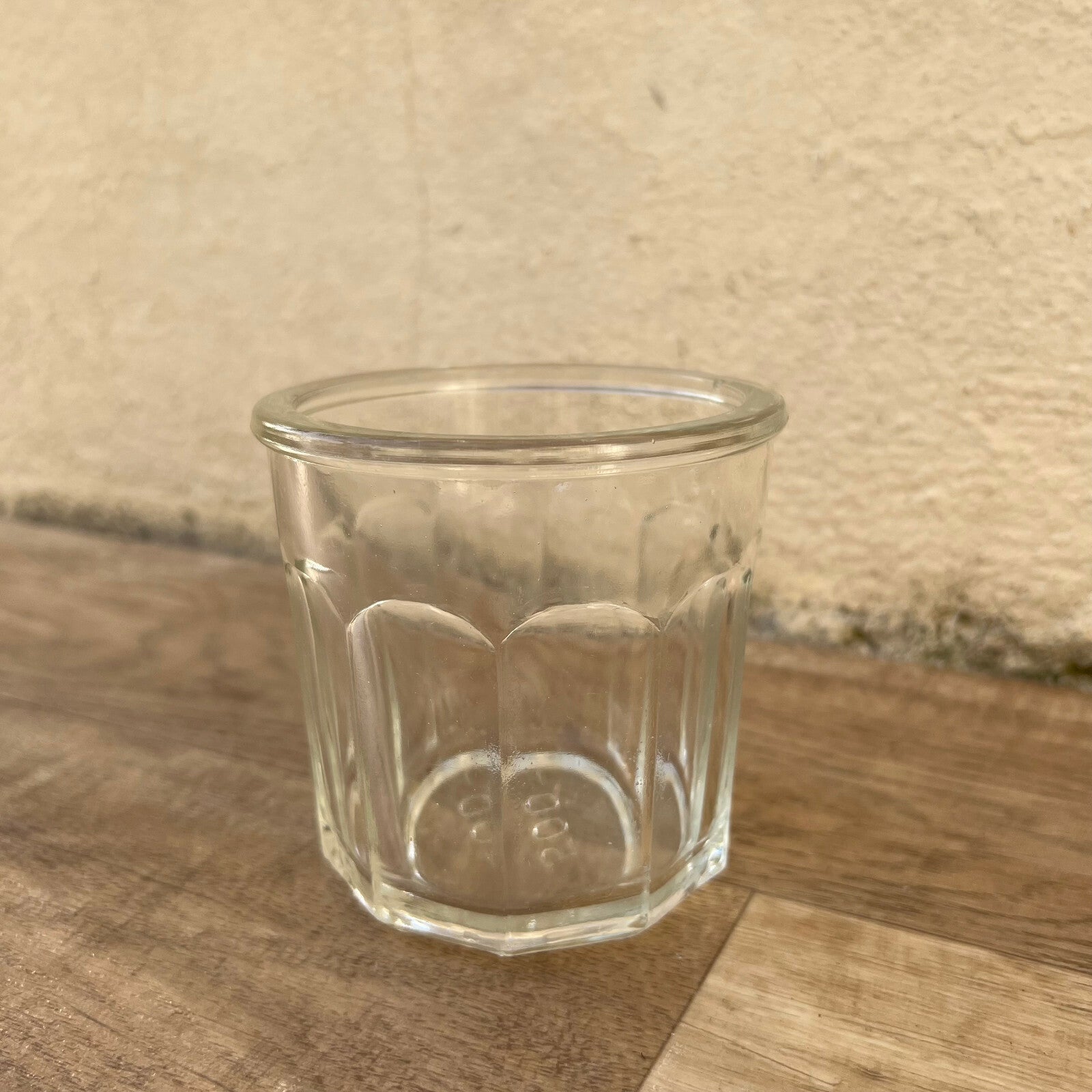 Vintage French Jam Jar Faceted Glass Kitchen Storage Pot 500g 0502227 Fleamarketfrance
