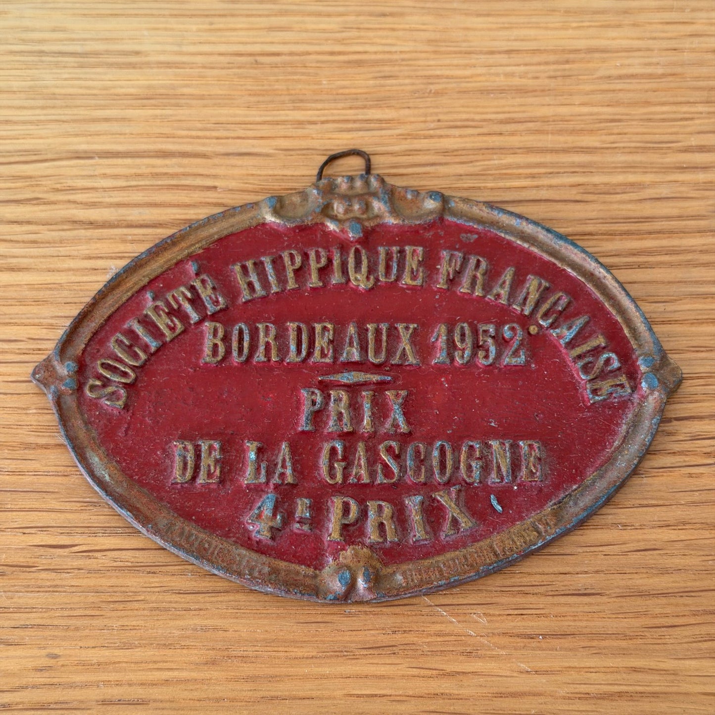 French Vintage Horse Prize Medal Bordeaux 1952 Agricultural Show 13012610 Fleamarketfrance : French vintage and antique decor