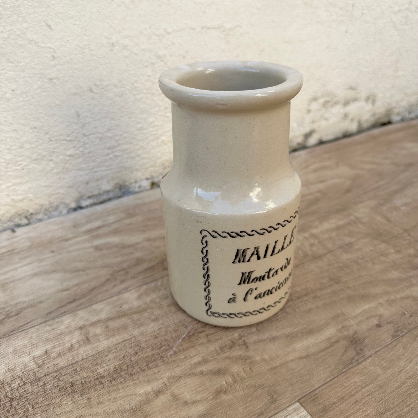 Vintage French Mustard Pot Maille Stoneware Ceramic Dijon Crock 2711233 Maille