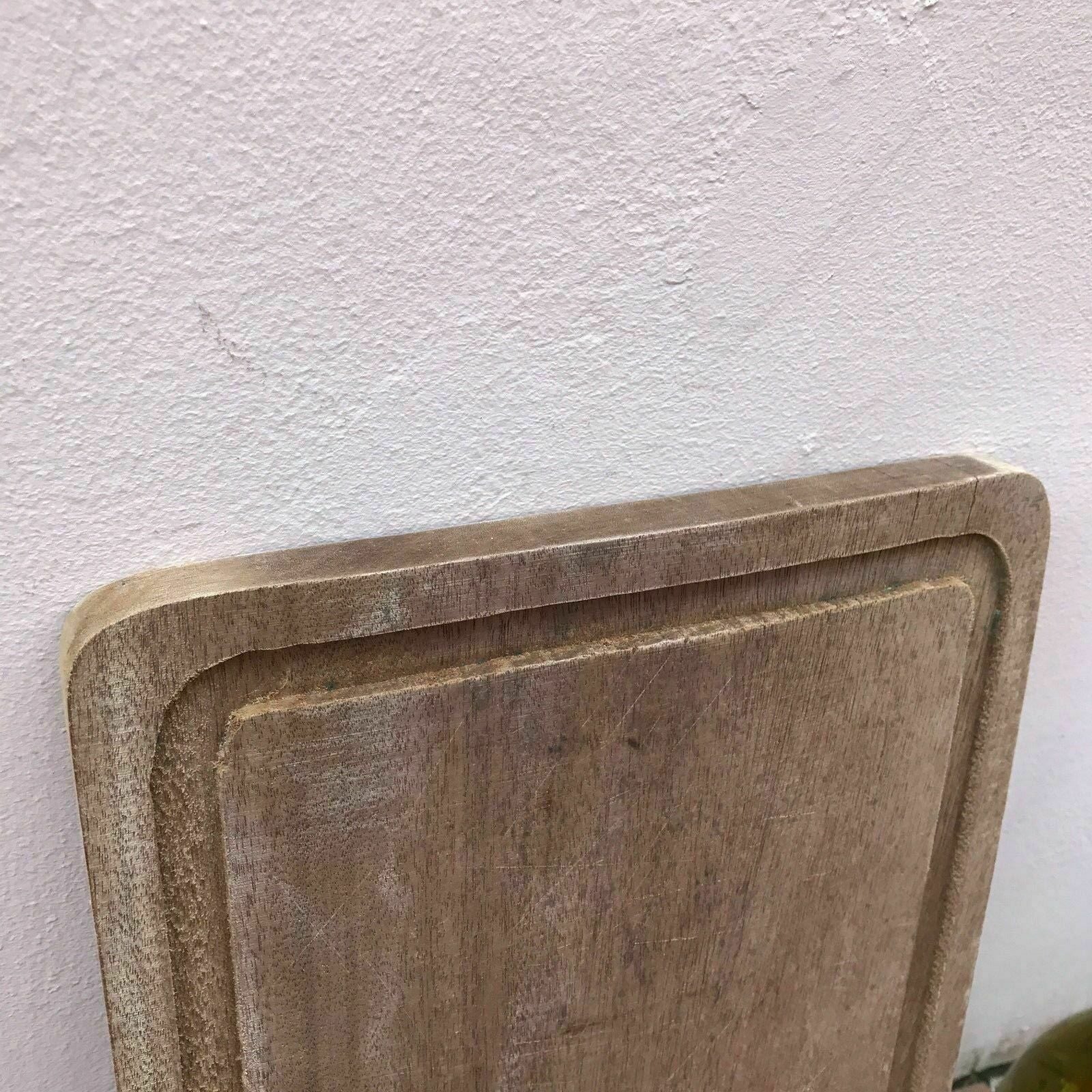Vintage French Bread Board Wood Cutting Kitchen Chopping Block 1602171 Unbranded