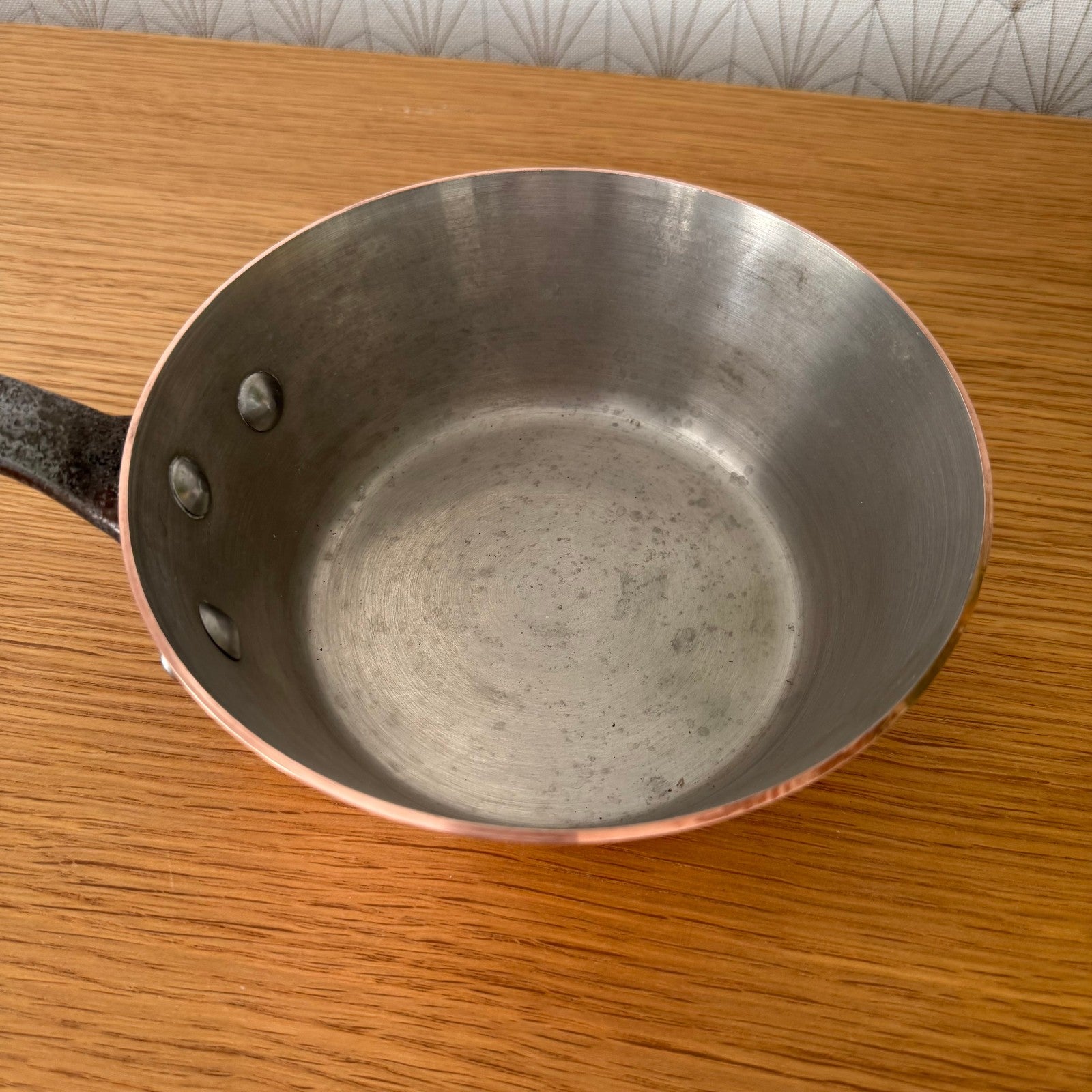 French Copper Saucepan Windsor Villedieu Cast Iron Handle Vintage 3008253 jacquotot