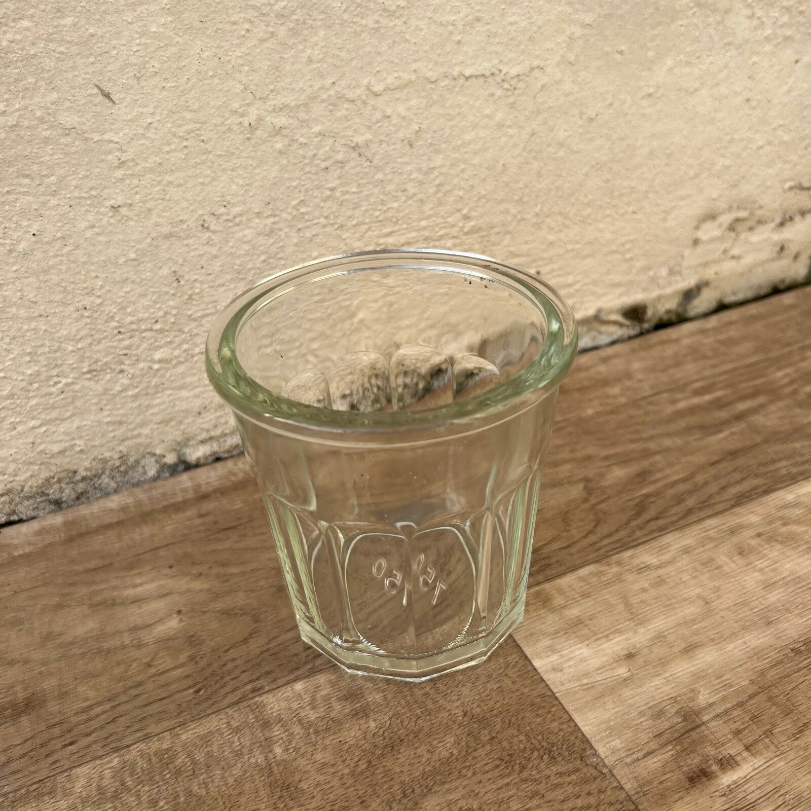 French Faceted Glass Jar Vintage Preserve Pot Container 750ml 0104251 Fleamarketfrance