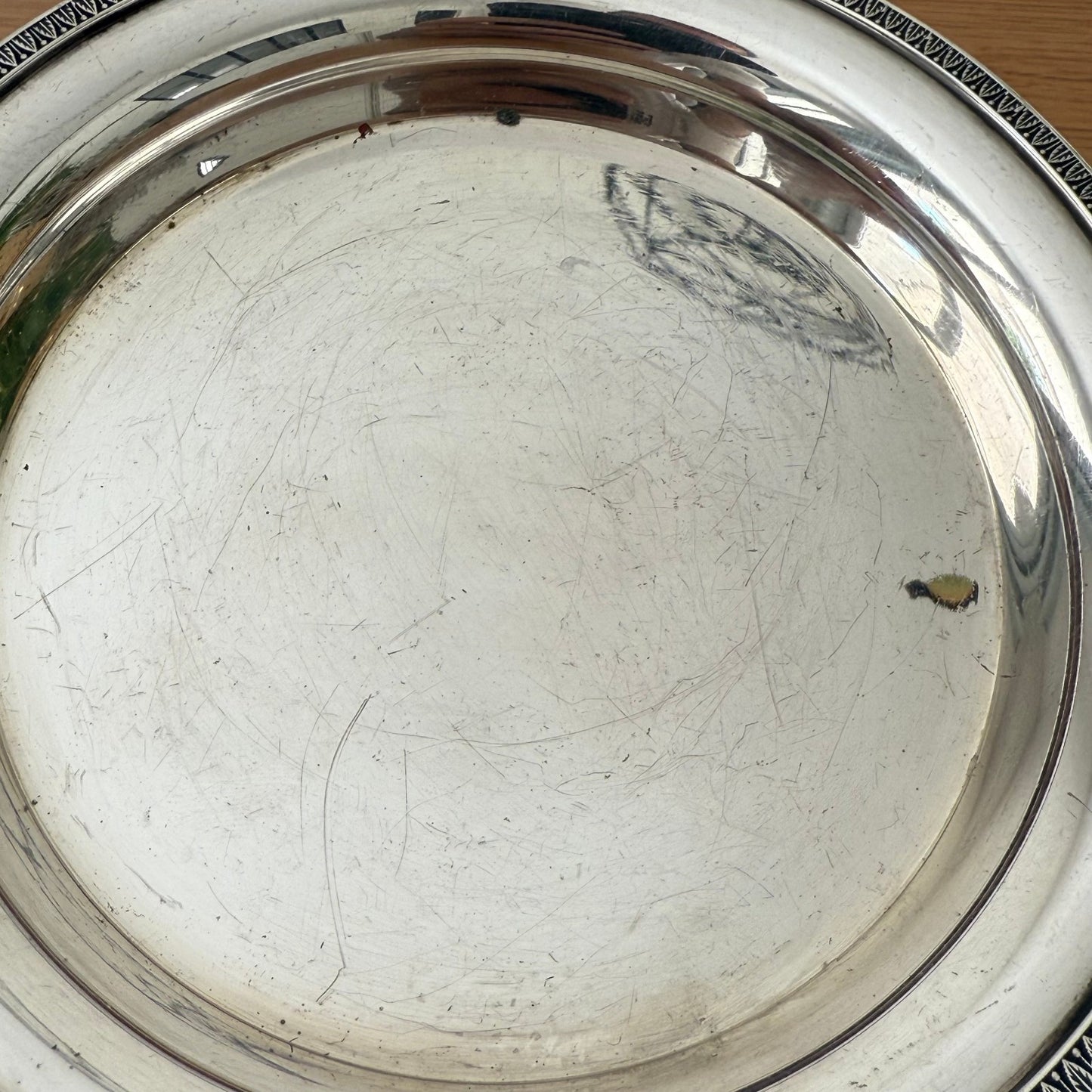 Set of 2 Vintage Silverplate Wine/Bottle Coasters 0608253