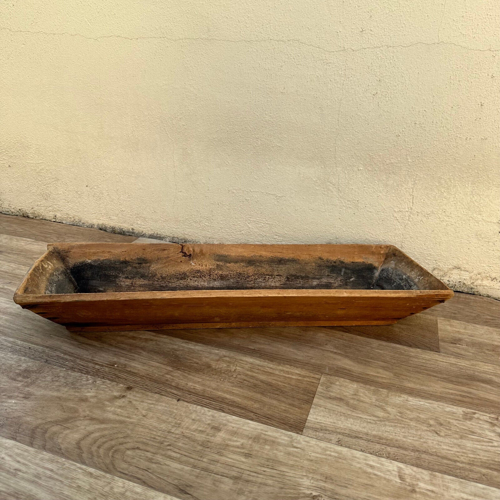 Vintage French Wooden BREAD BASKET 1950s long table center 10022419 - Fleamarketfrance