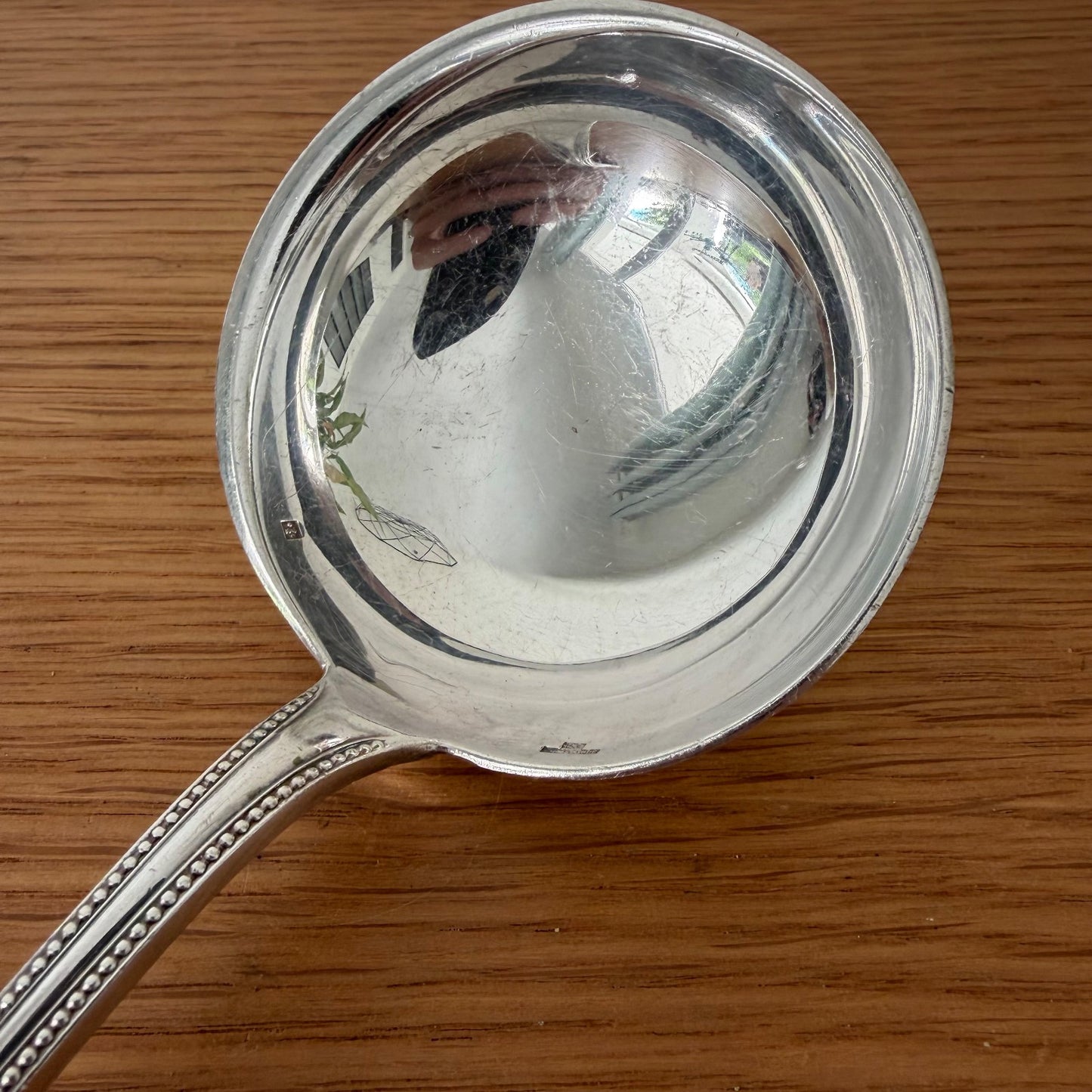 CHRISTOFLE France Pearl Silver-plated Dessert Ladle 2607263 Christofle