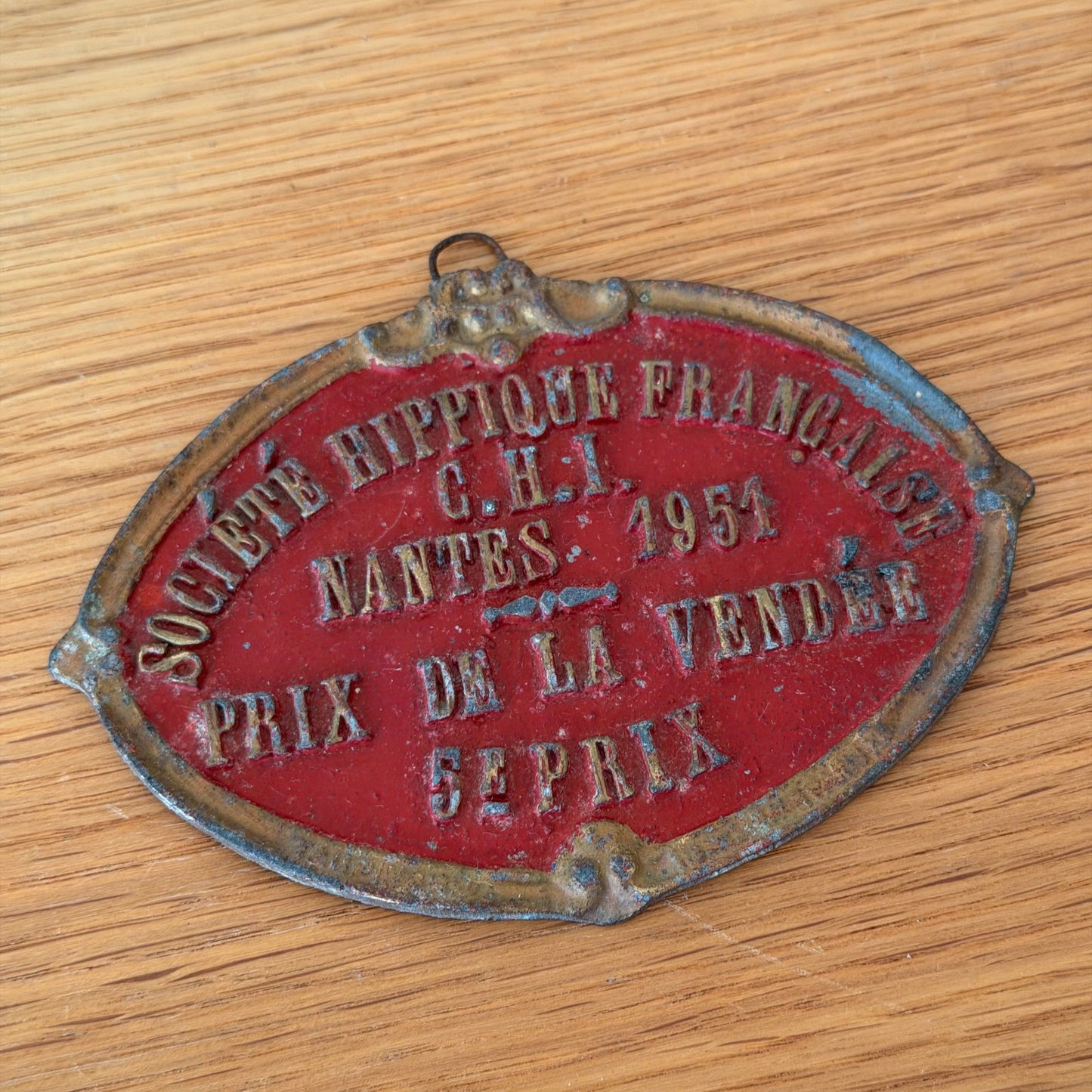 French Vintage Agricultural Trophy Plaque 1951 Nantes Prize Award 13012612 Fleamarketfrance : French vintage and antique decor