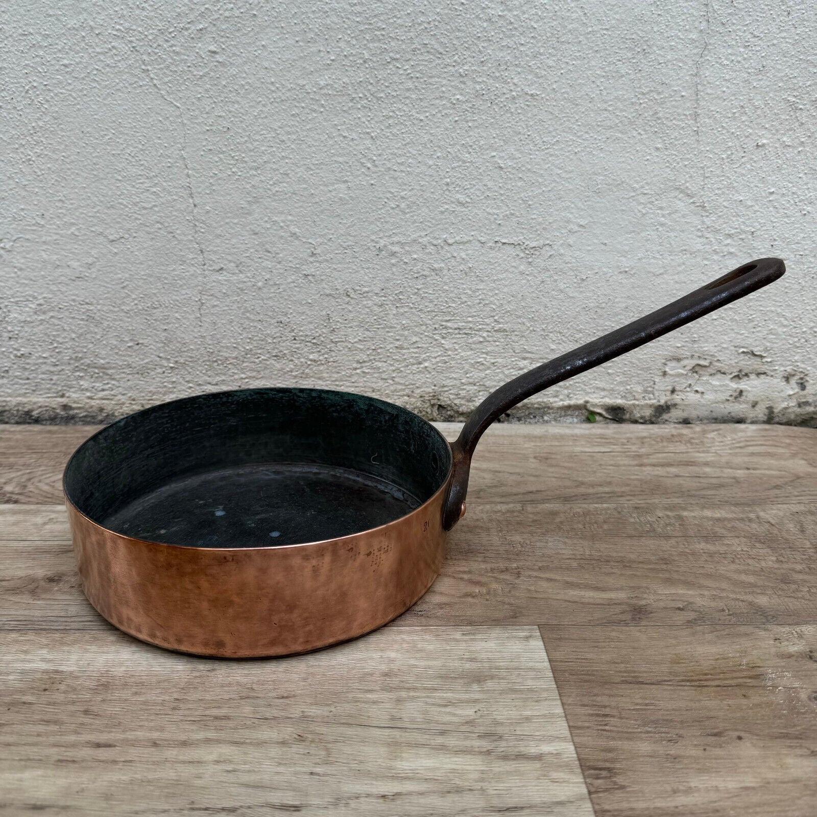 french Copper sauteuse saute pan MAGASINS DU LOUVRE PARIS 19092421 - Fleamarketfrance