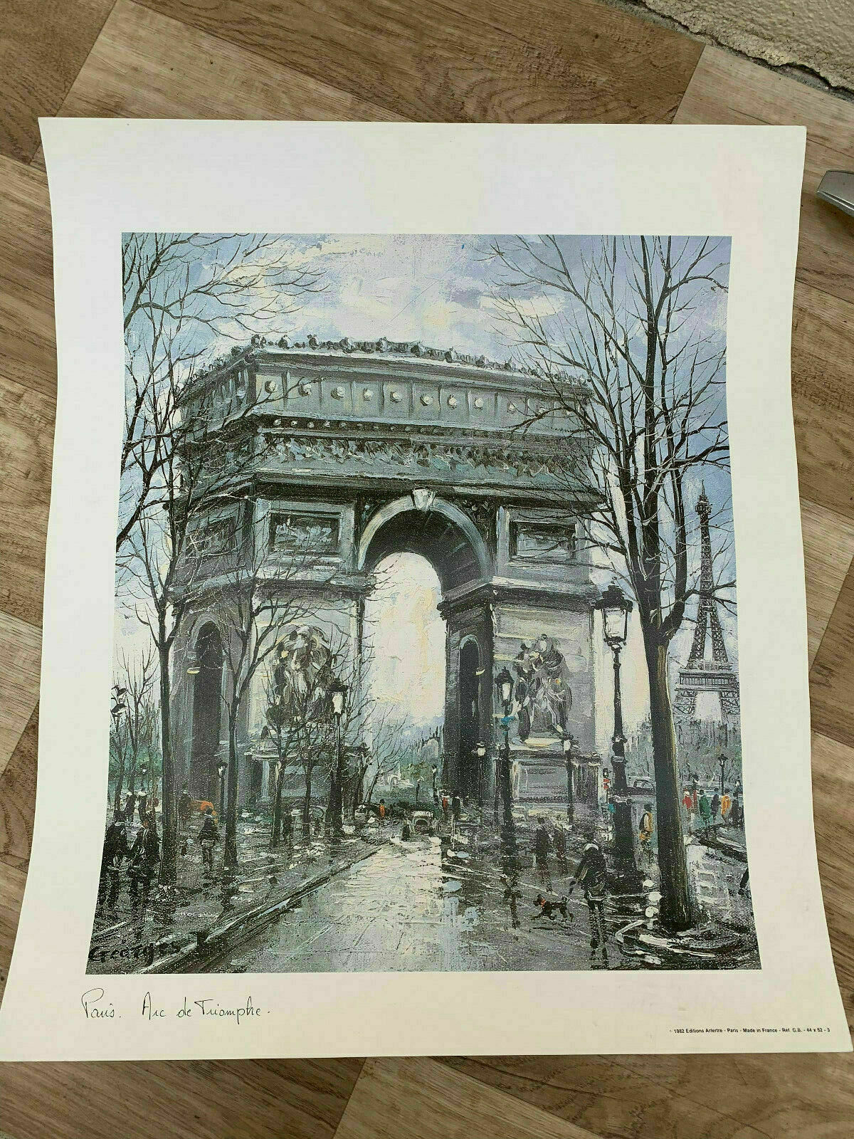 Vintage French Poster PARIS Arc de triomphe 15071914 - Fleamarketfrance