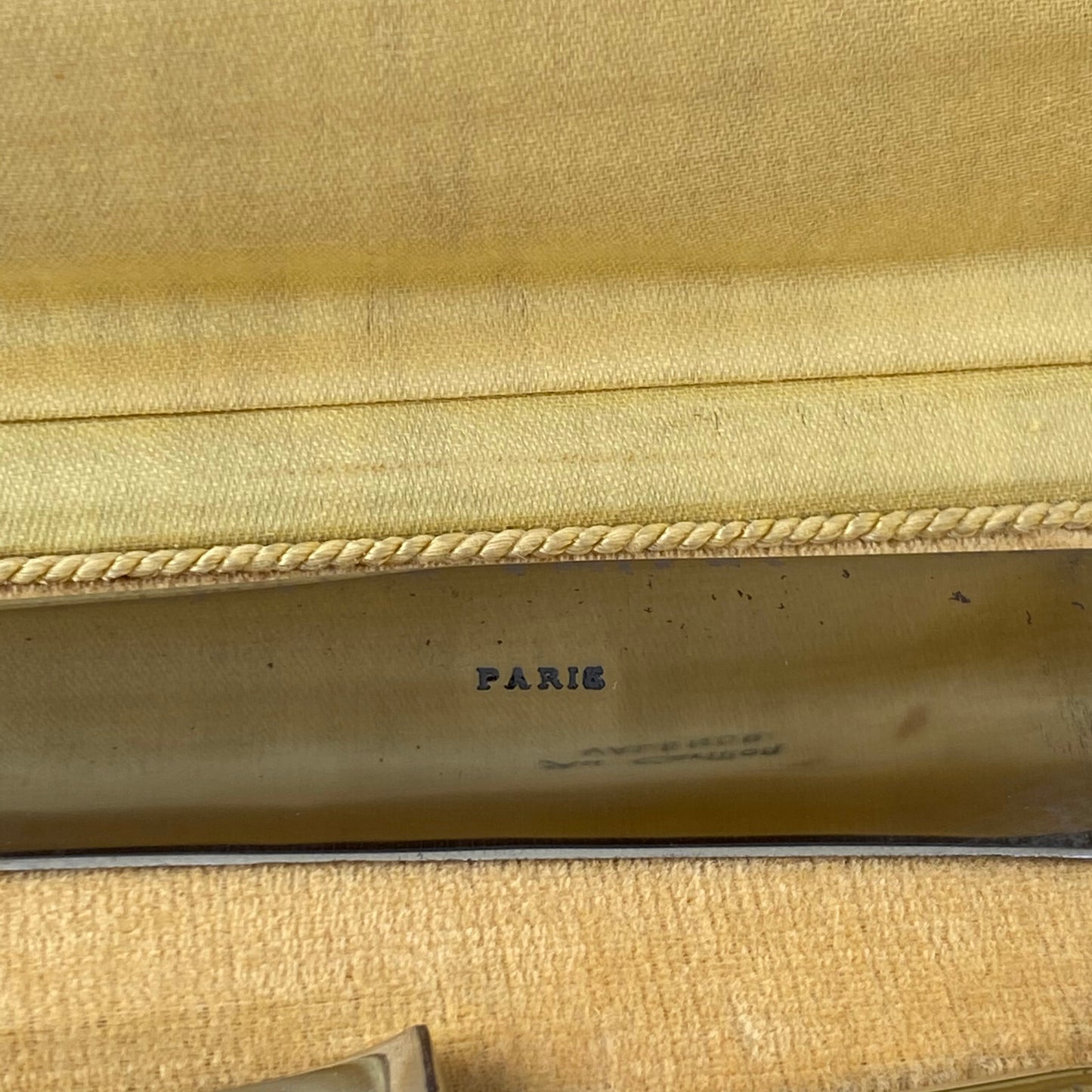 Antique French Silver Plated Carving Set Au Carillon Paris Case 1409244 Fleamarketfrance