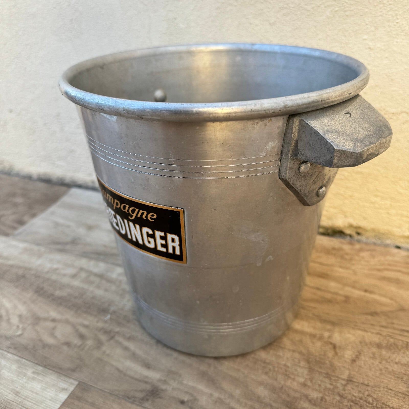 Vintage French Champagne Bucket Ch Roedinger Aluminum Ice Cooler 2410236 Ch. Roedinger