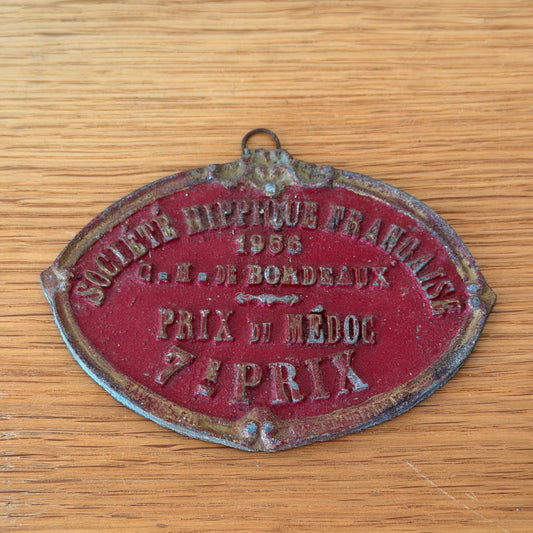 French Vintage Agricultural Award Trophy Plaque Bordeaux 1956 12122510 Fleamarketfrance : French vintage and antique decor