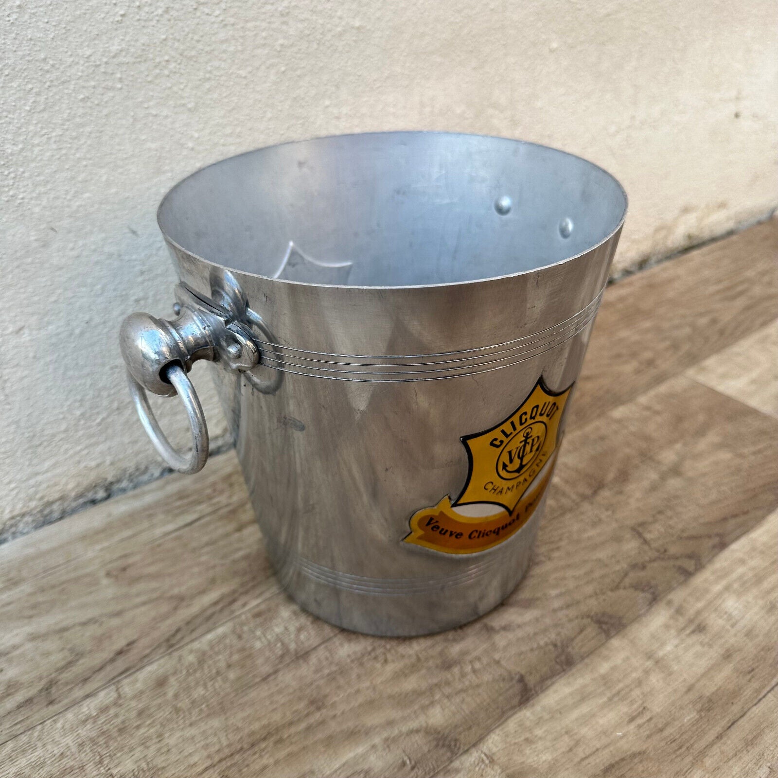 Vintage French Champagne Ice Bucket Cooler Made France VEUVE CLICQUOT 0509248 - Fleamarketfrance