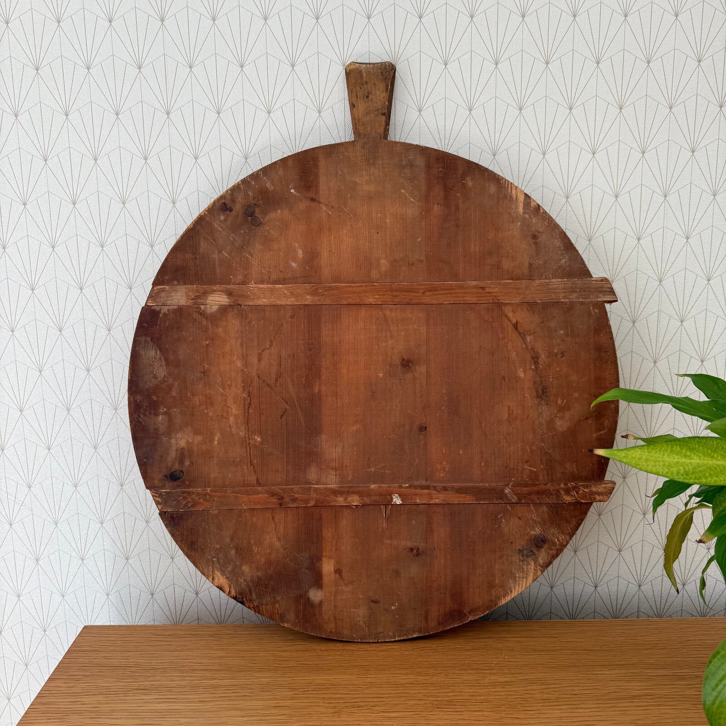 French Bread Board Vintage Round Wood Cutting Chopping Kitchen 0902253 Unbranded