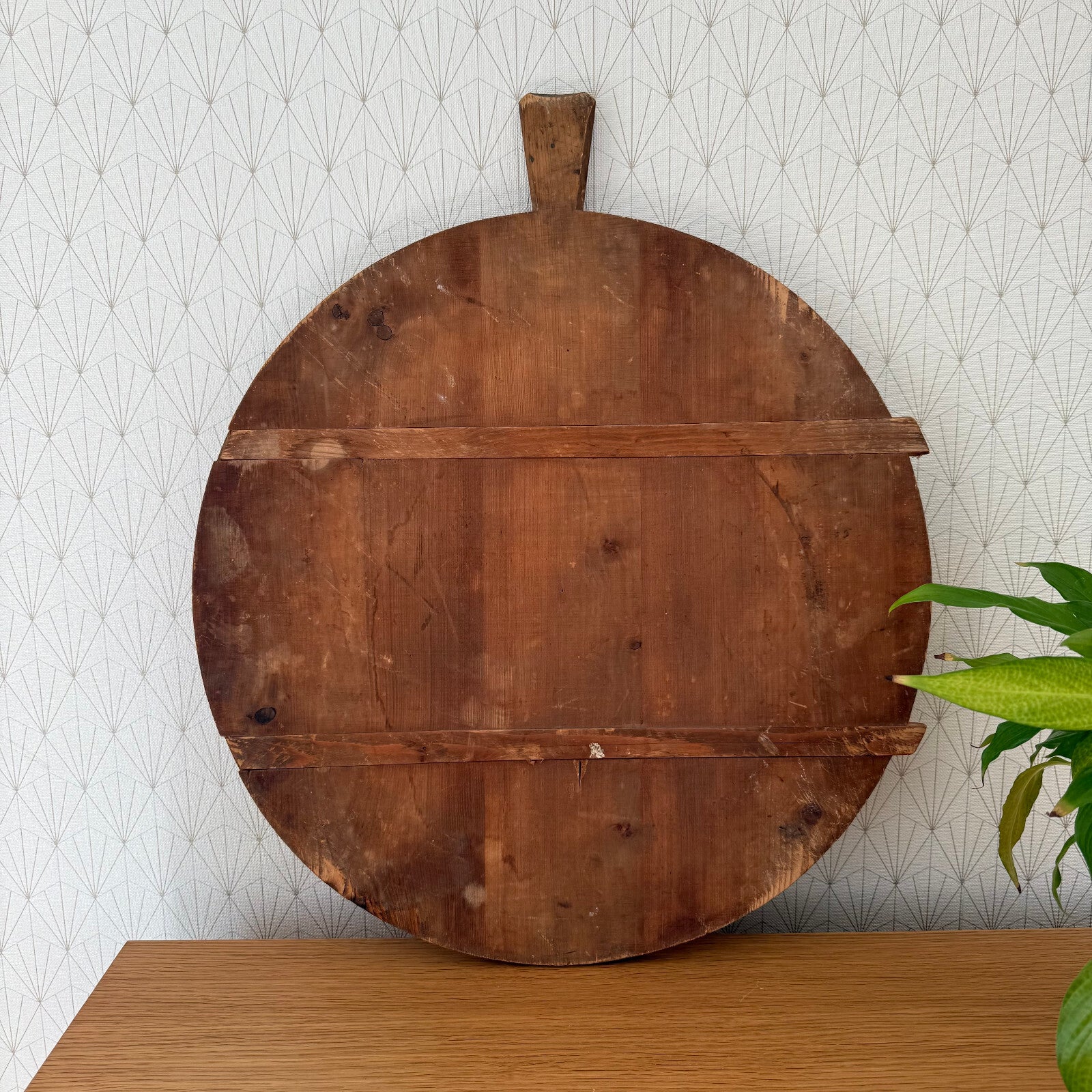French Bread Board Vintage Round Wood Cutting Chopping Kitchen 0902253 Unbranded