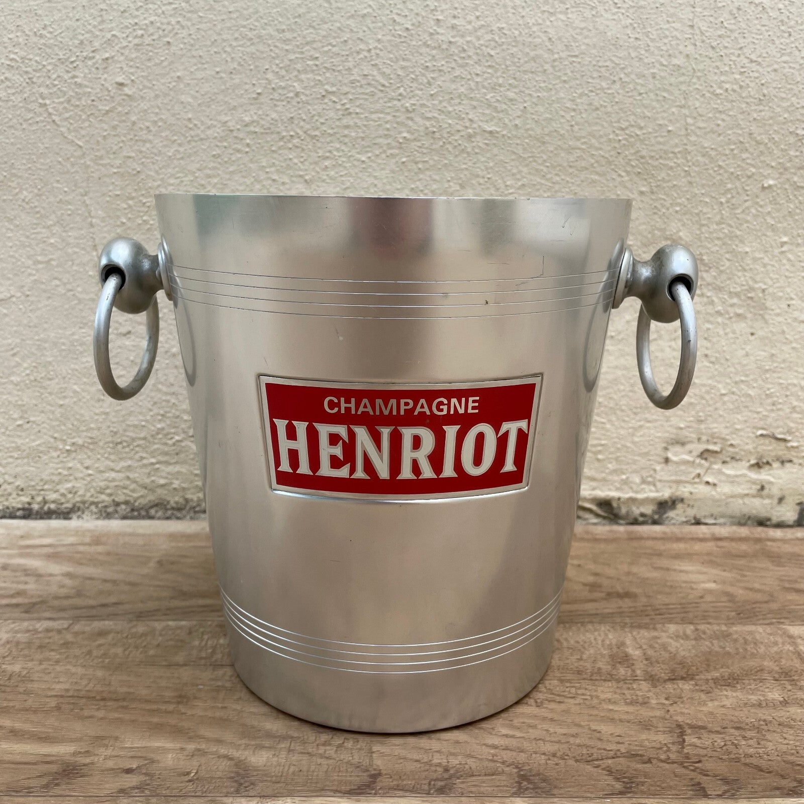 Vintage French Henriot Champagne Bucket Ice Cooler Aluminum 1803253 Fleamarketfrance