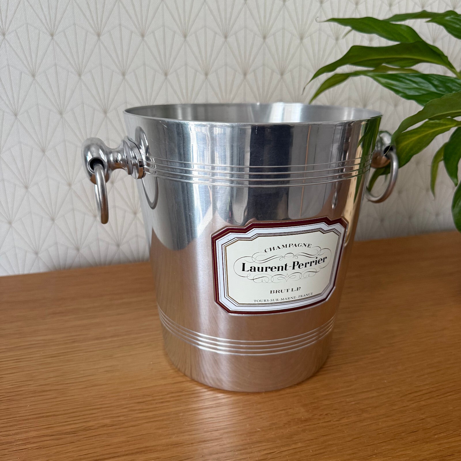 Laurent Perrier Champagne Ice Bucket Vintage French Silver Cooler 1804257 Fleamarketfrance