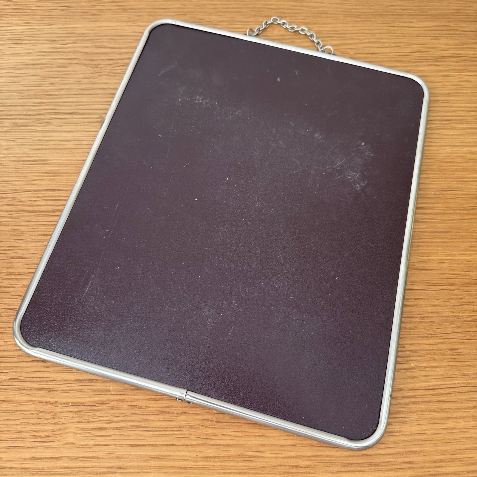 Vintage French metal bathroom Wall Hanging MIRROR 0807256 Fleamarketfrance