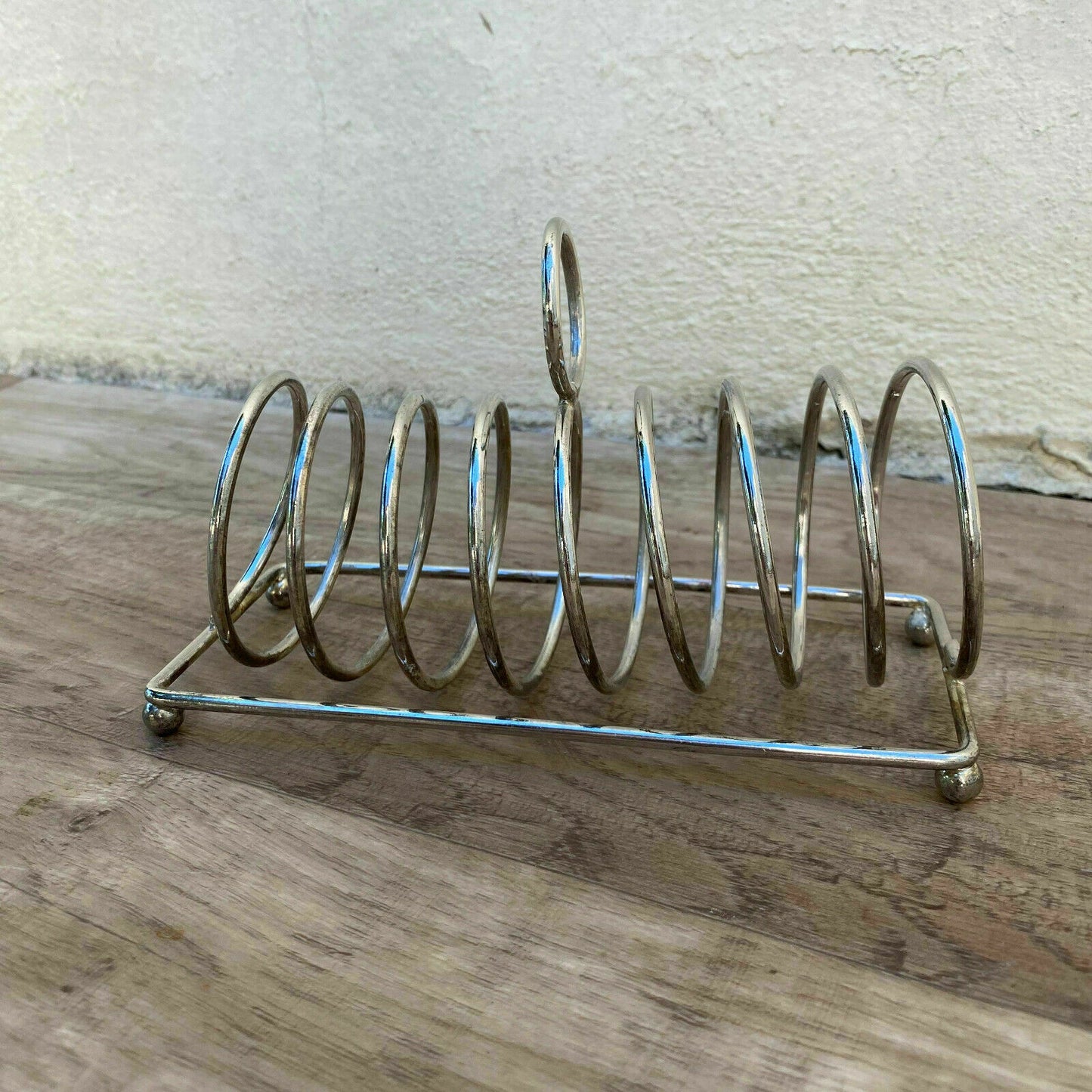 French Silver Plated Toast Rack Vintage Mid Century Breakfast 7" 3110214 Unbranded