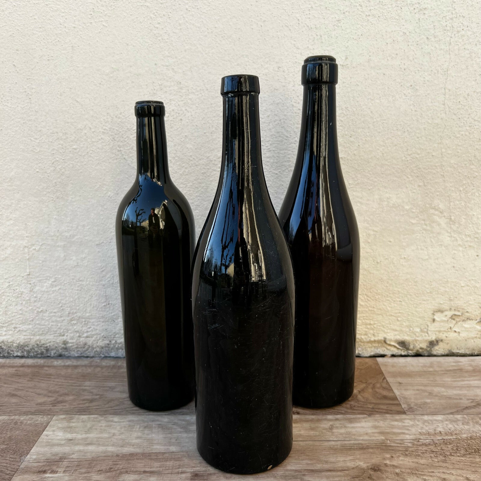 French Antique Dark Green Glass Bottle Wine Water Circa 1900 10022213 Fleamarketfrance
