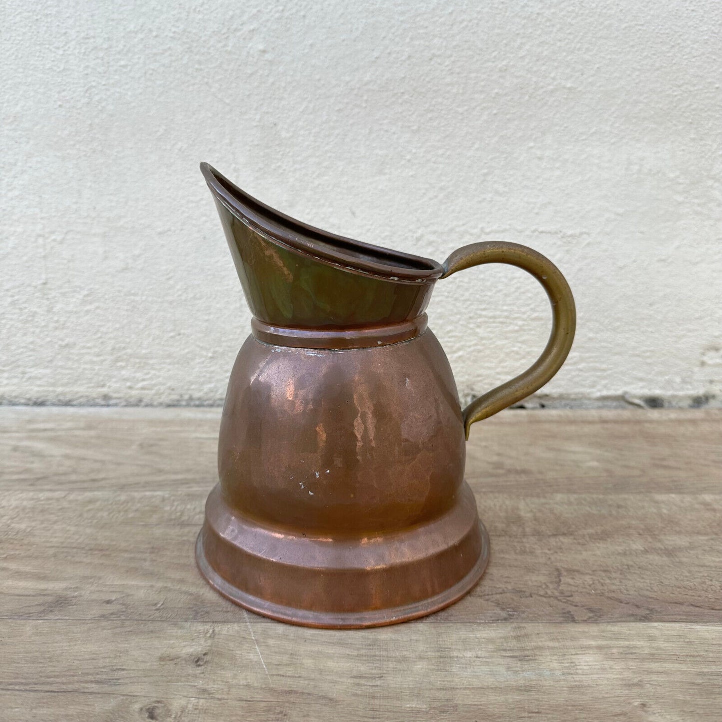 Vintage French wine cider water Pitcher Copper 0712234 - Fleamarketfrance