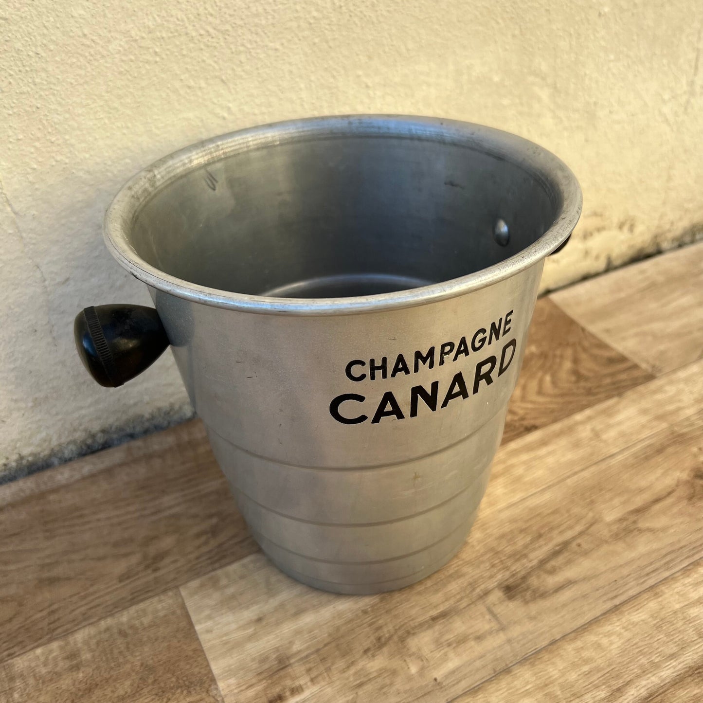 Vintage French Champagne Bucket Canard Aluminum Ice Cooler 20cm 27102416 Canard
